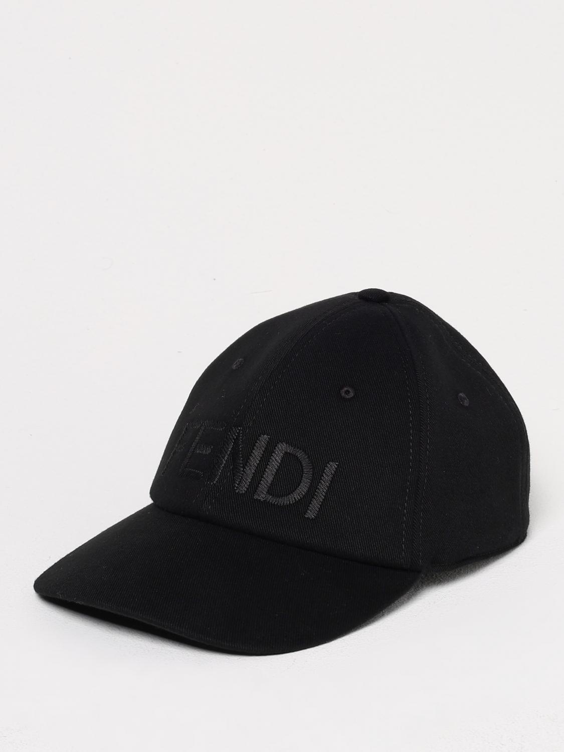 Hat FENDI Men color Black