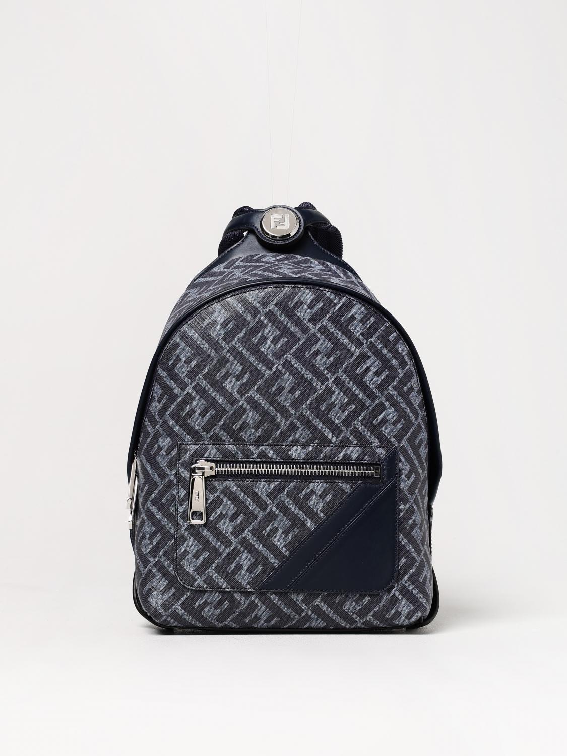 Backpack FENDI Men color Denim
