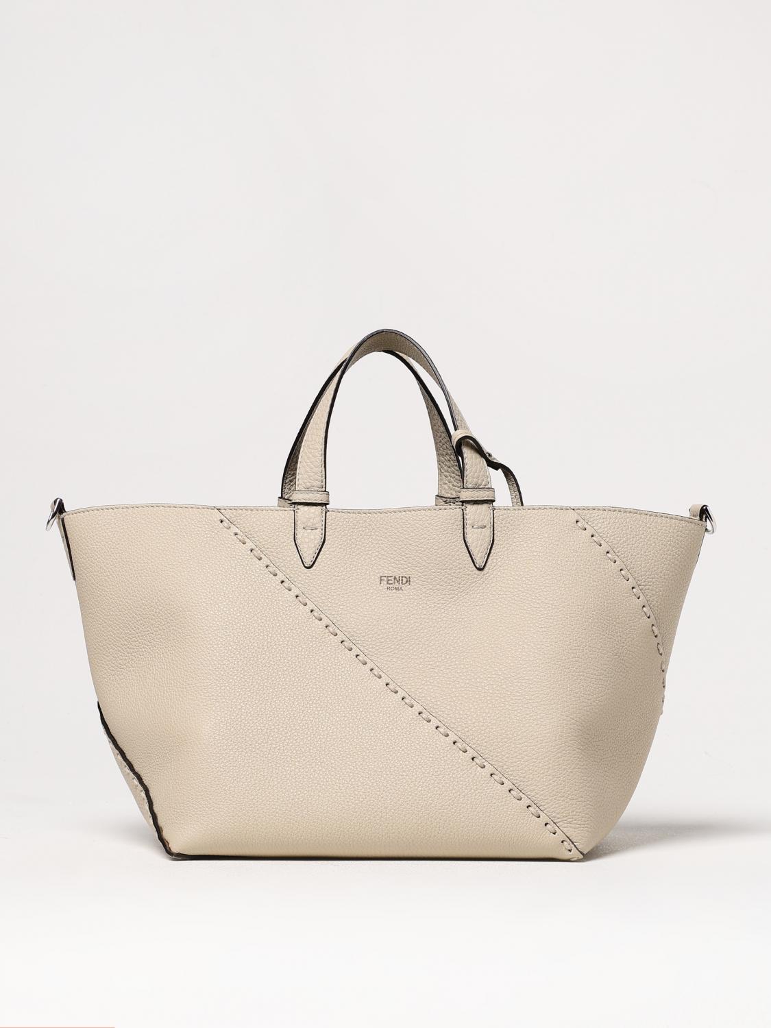 Shoulder Bag FENDI Men color Yellow Cream