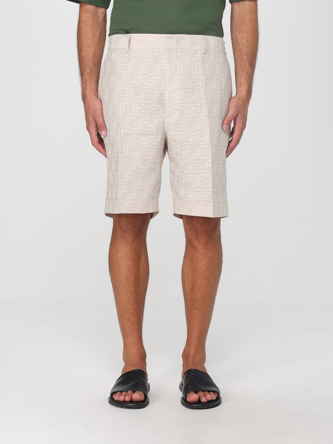 Fendi Shorts Herren Farbe Grau In Gray