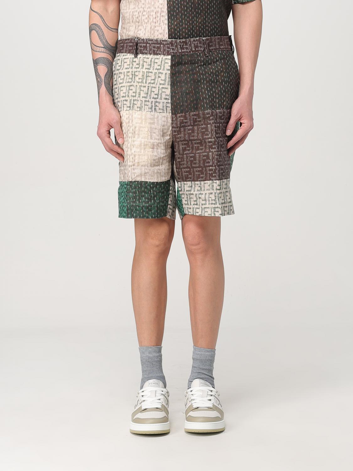 FENDI FENDI Shorts Men color Beige　FENDI ショートパンツ メンズ カラー ベージュ