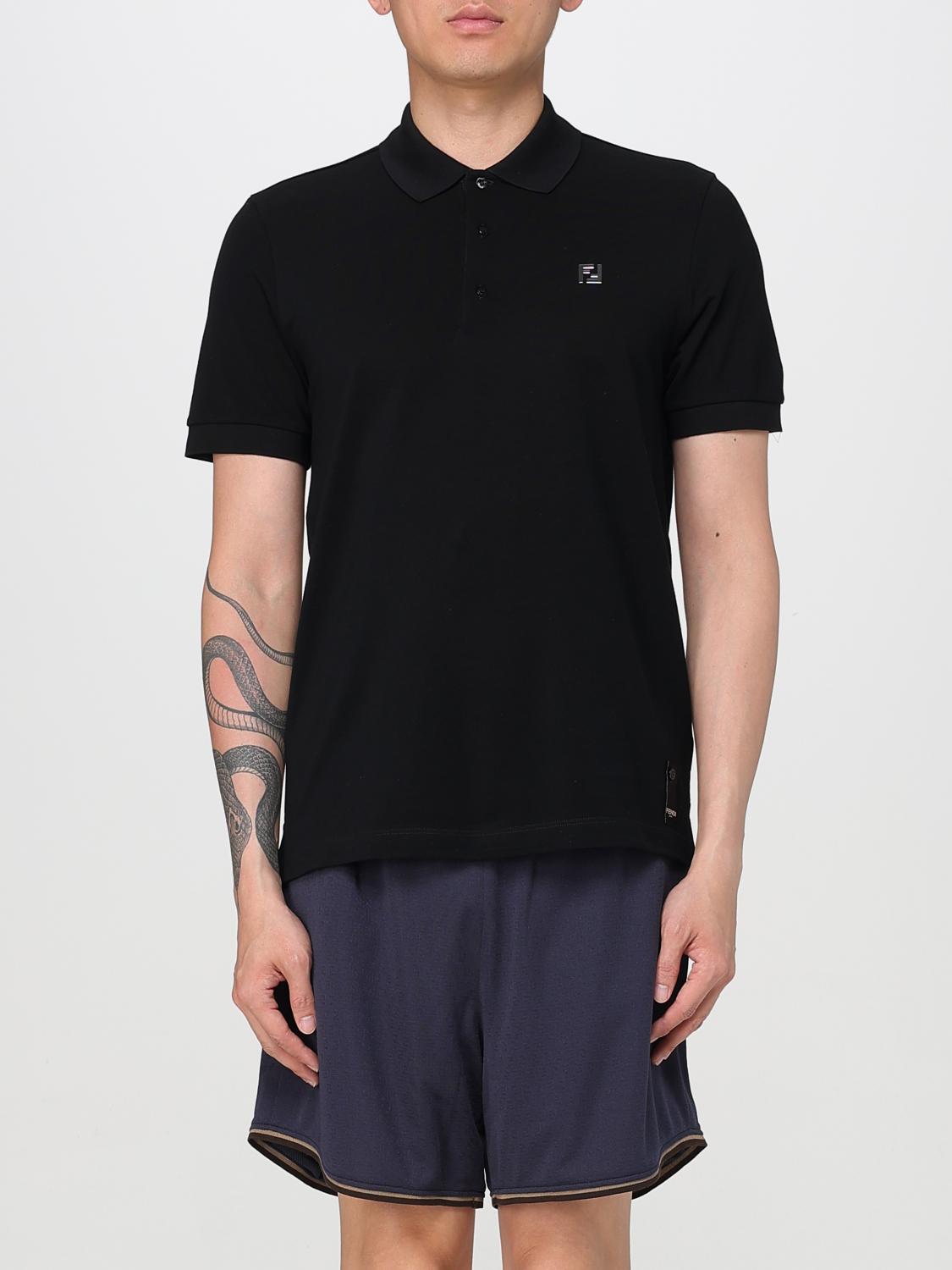 Polo Shirt FENDI Men color Black
