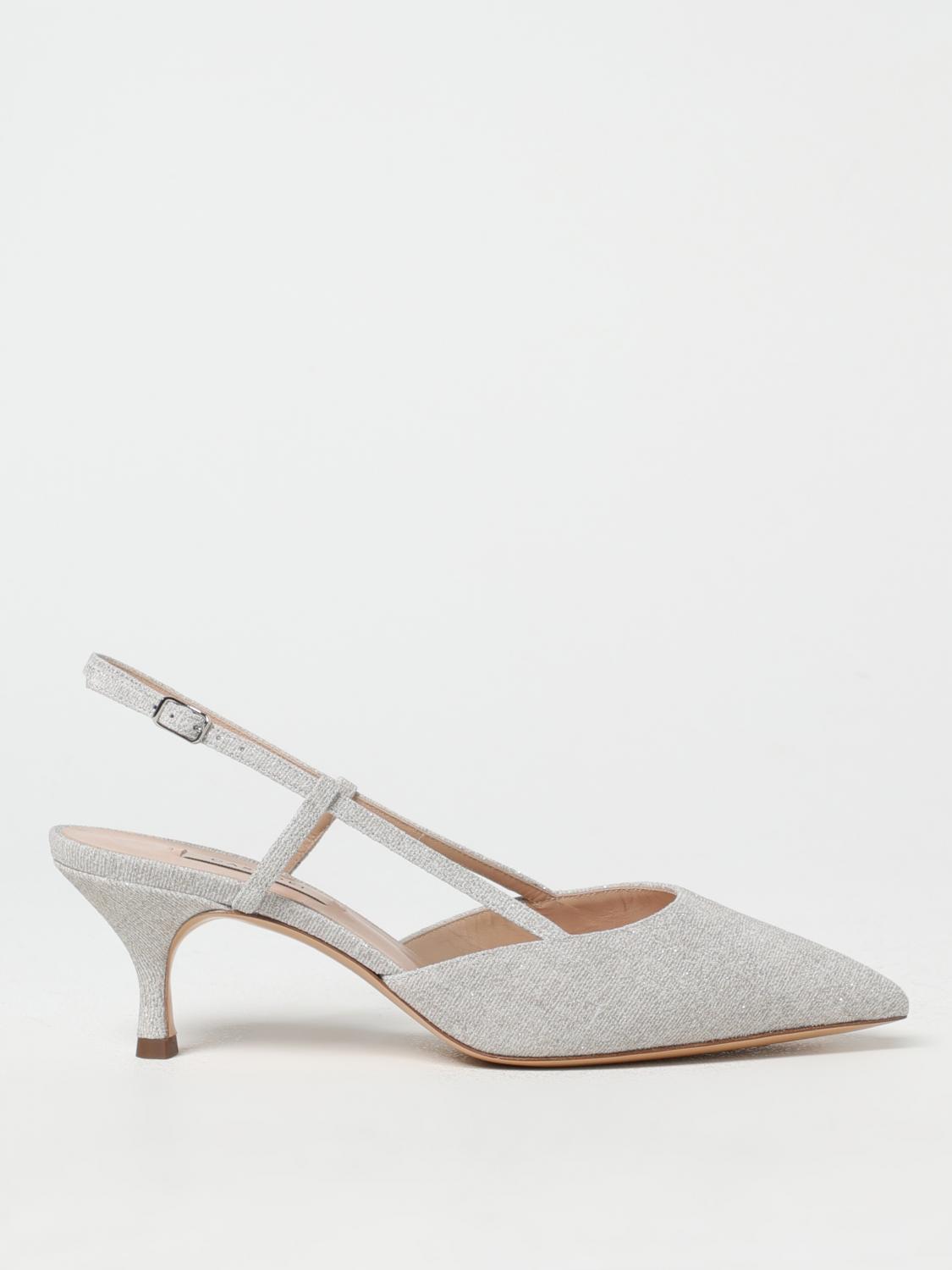 CASADEI Slingback Julia in canvas e pelle