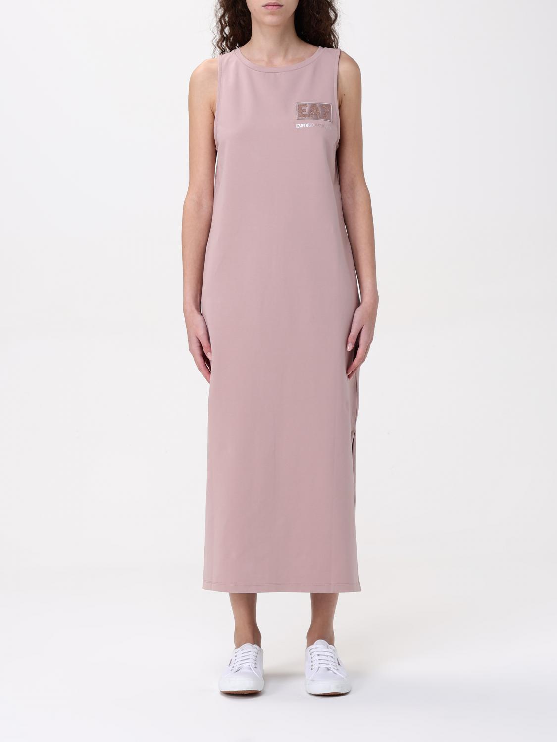 Ea7 Dress Woman Color Blush Pink In Blush Pink