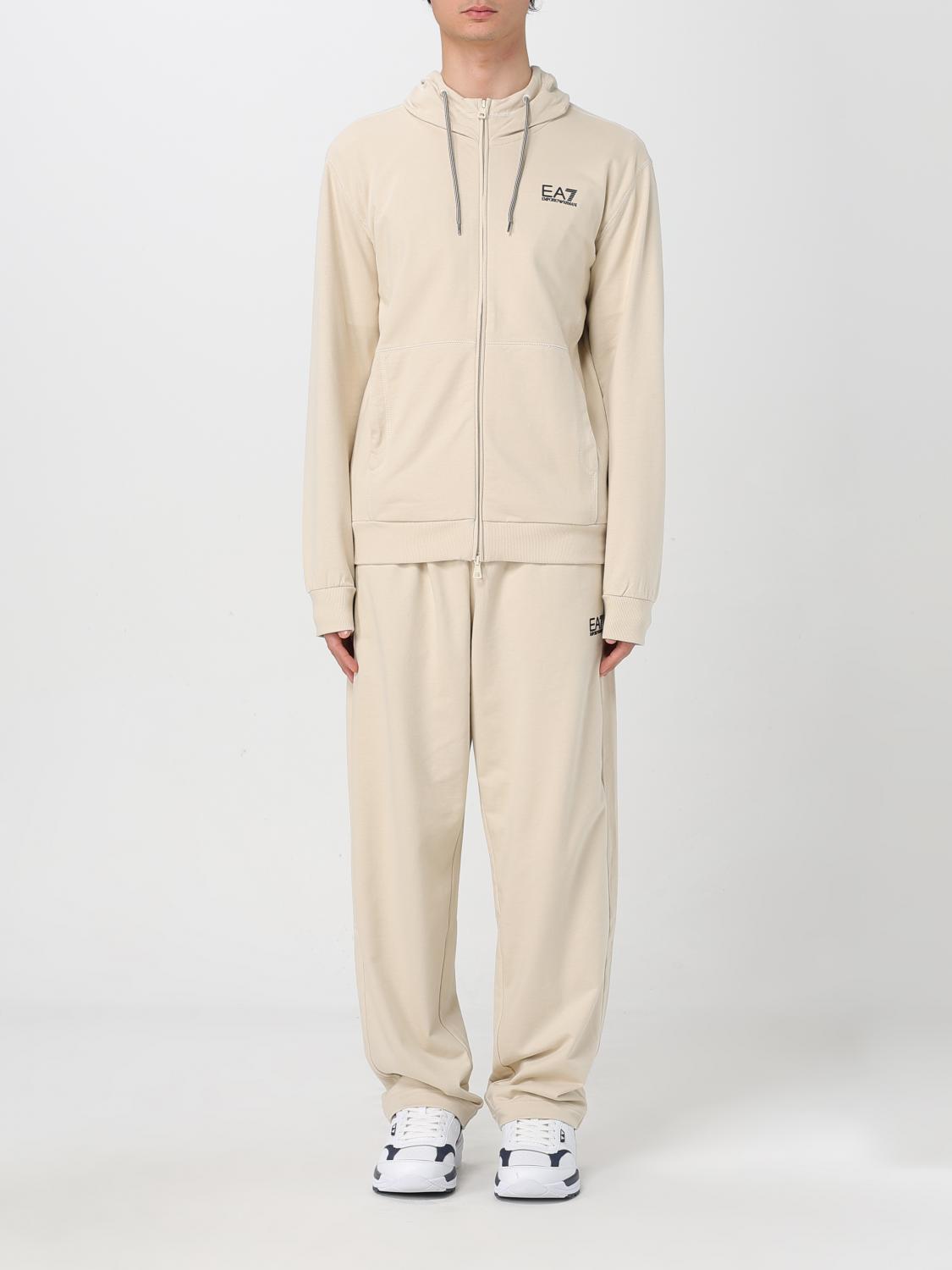 Ea7 Sweat Men Color Beige In Beige