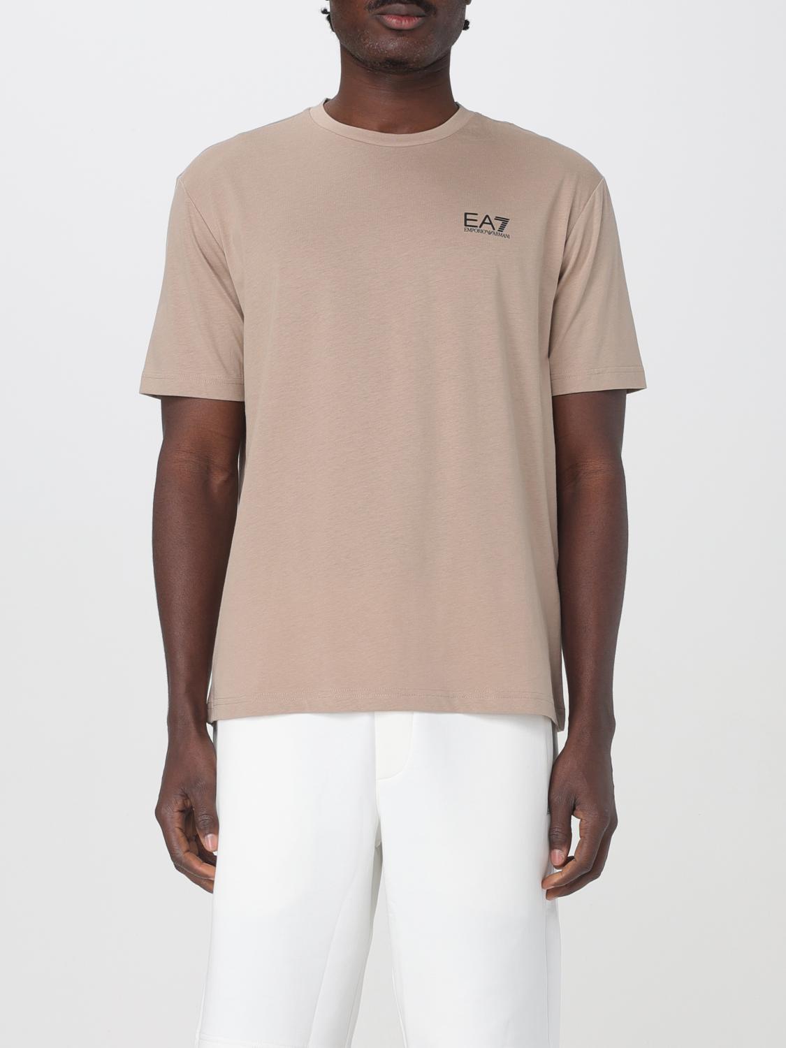 Ea7 Tee In Beige