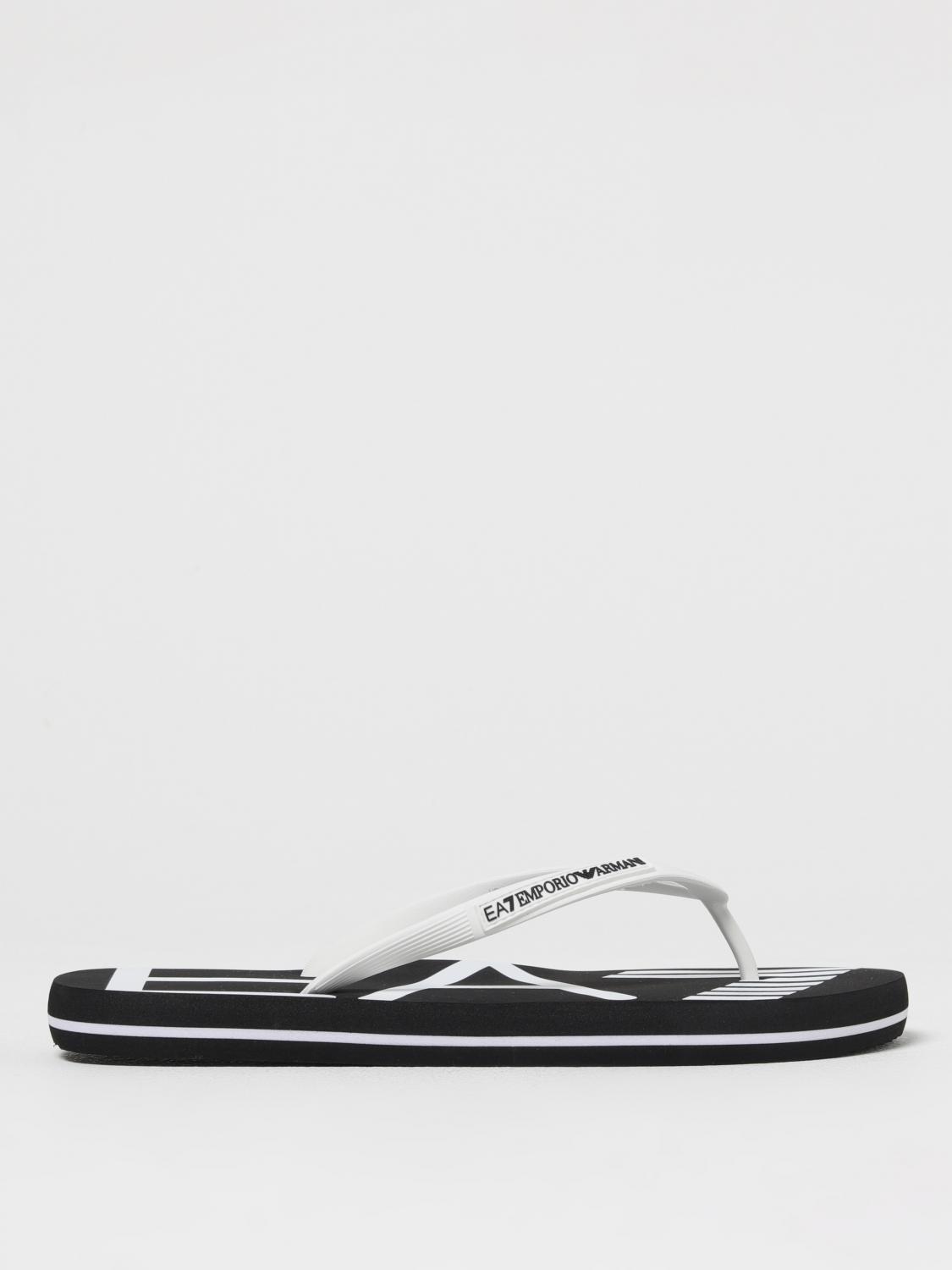 Ea7 Sandals Men Color White In Black