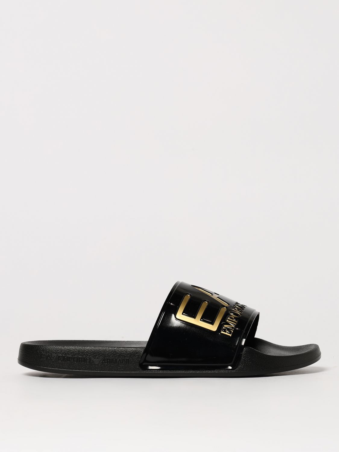 Ea7 Sandals Men Color Black In Black
