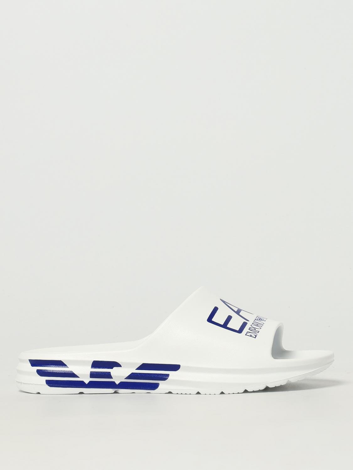 Ea7 Sandals Men Color White