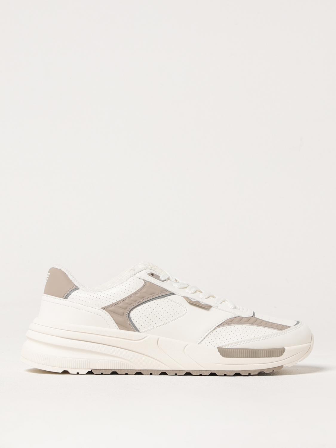 Ea7 Perforated Sneakers In Ice