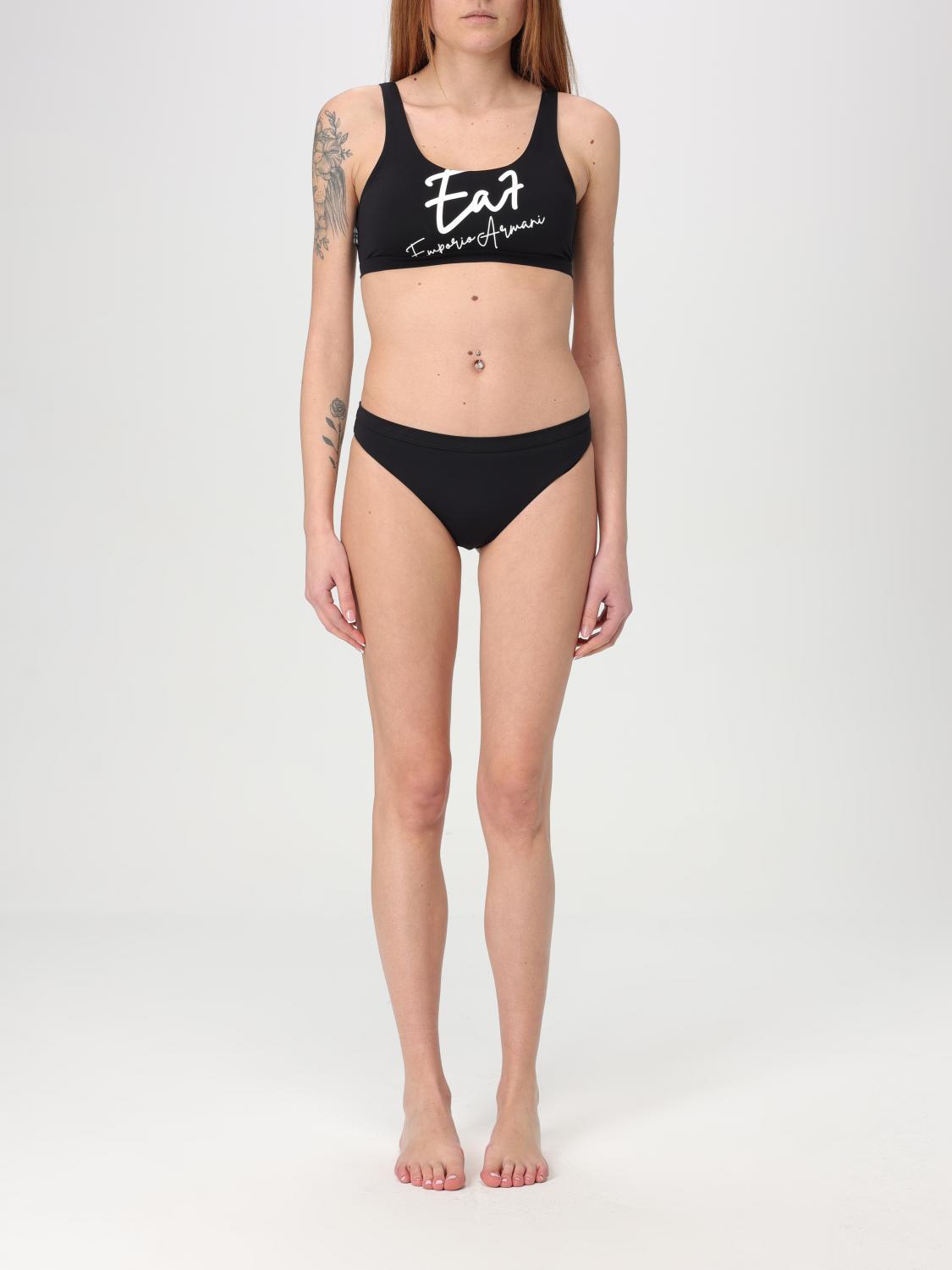 Ea7 Swimsuit Swimwear Woman Color Black In Black