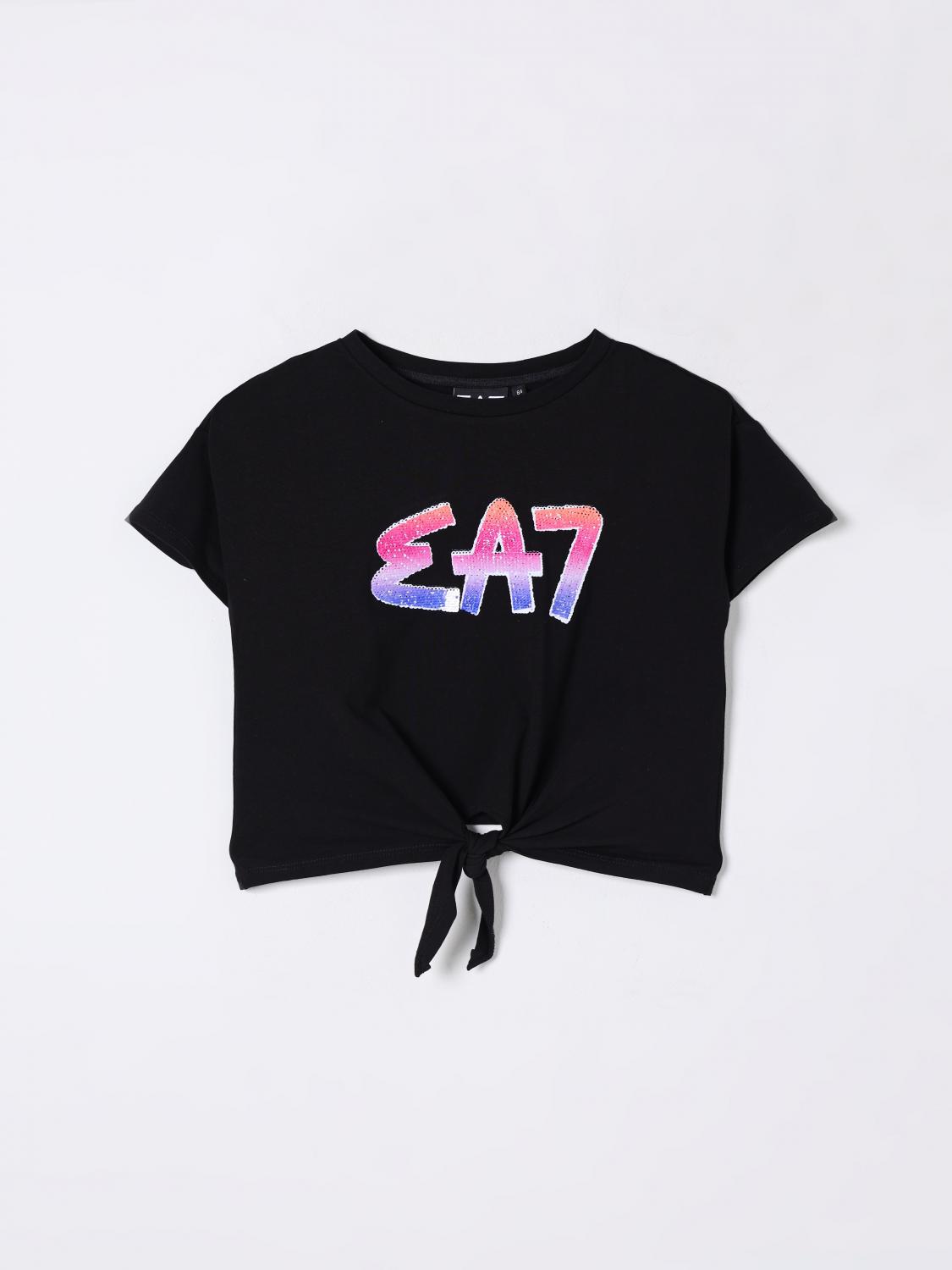 Ea7 T-shirt  Kids Color Black In Black
