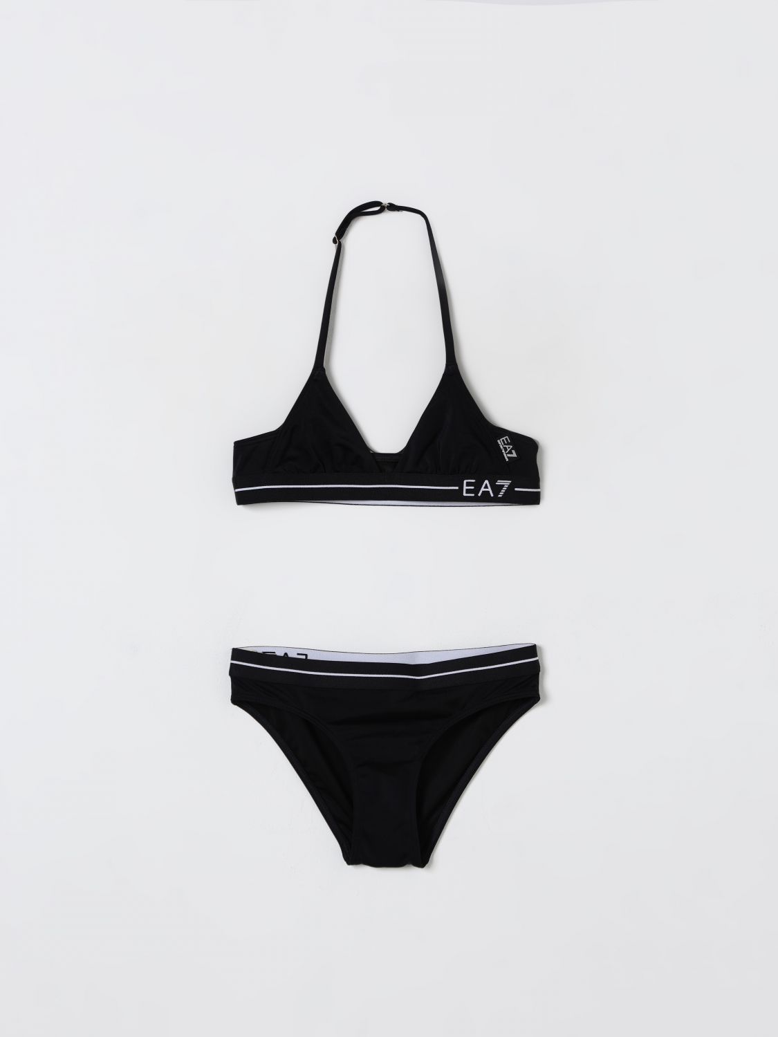 Shop Ea7 Swimsuit Kids Color Black In Schwarz
