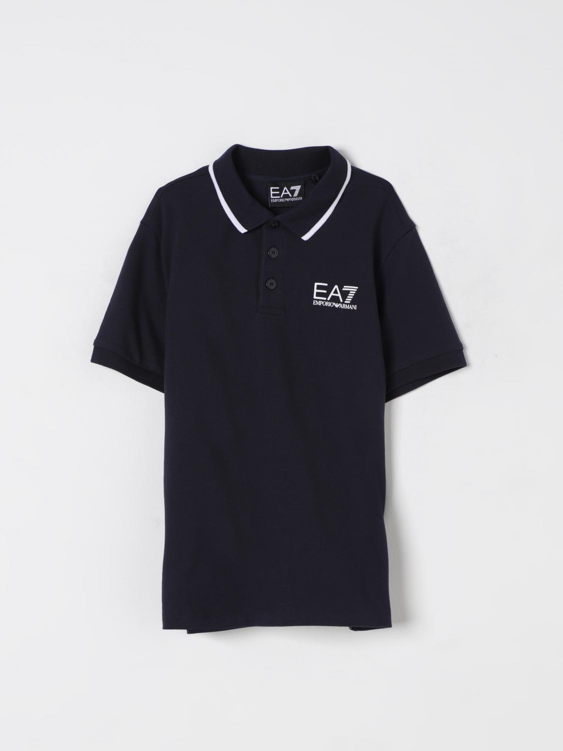Ea7 Polo Shirt  Kids Color Blue In Blue