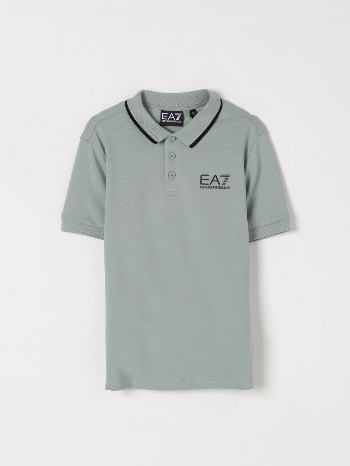 Ea7 Polo Shirt  Kids Color Green In Green