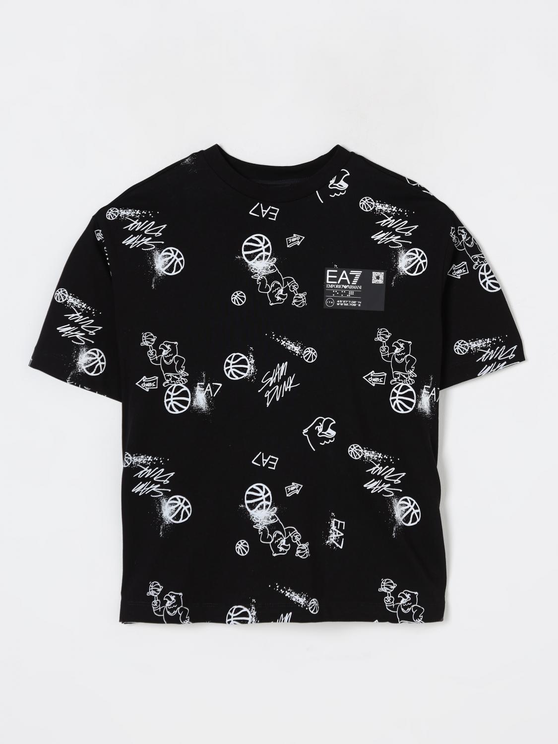 Ea7 T-shirt  Kids Color Black In Black