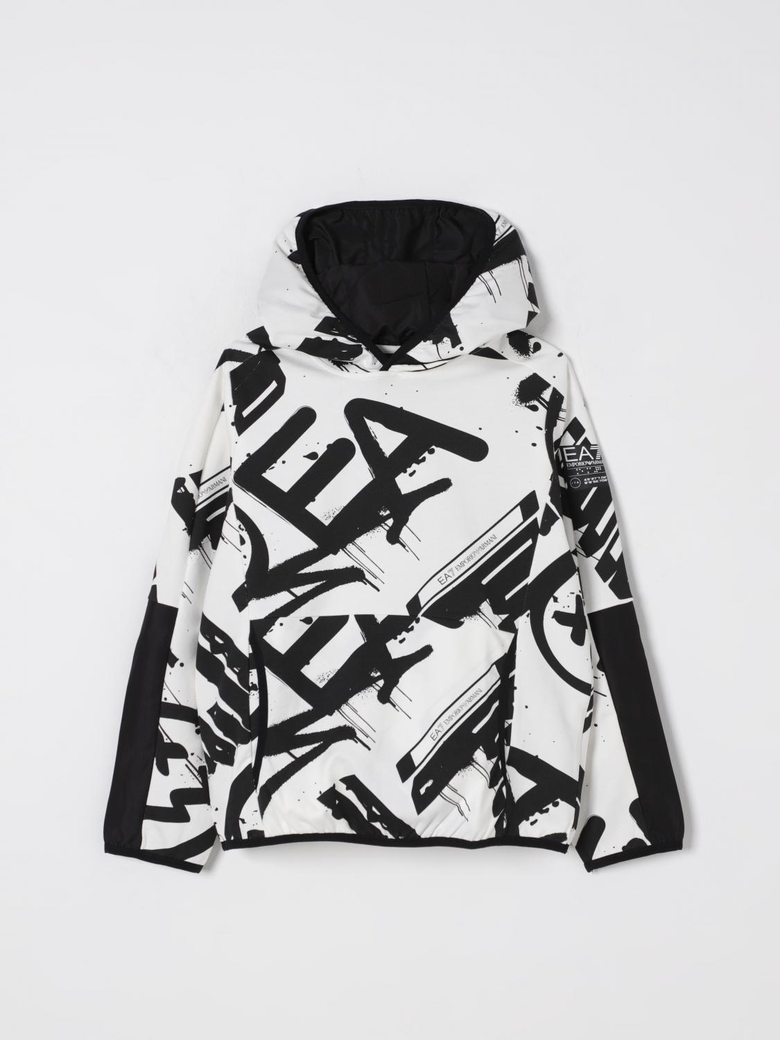 Shop Ea7 Sweater Kids Color Ivory