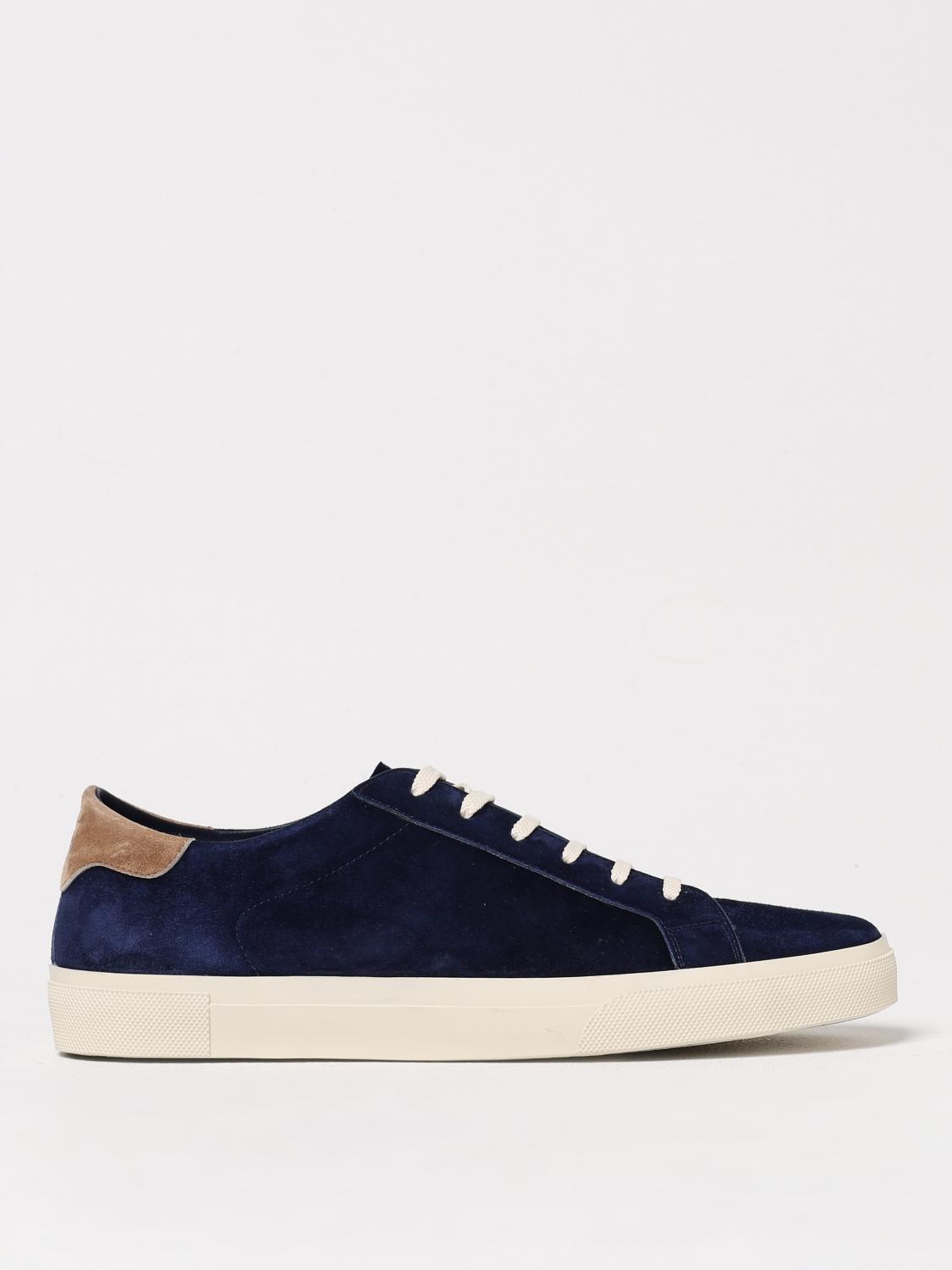 Brunello Cucinelli Suede Sneakers In Blue