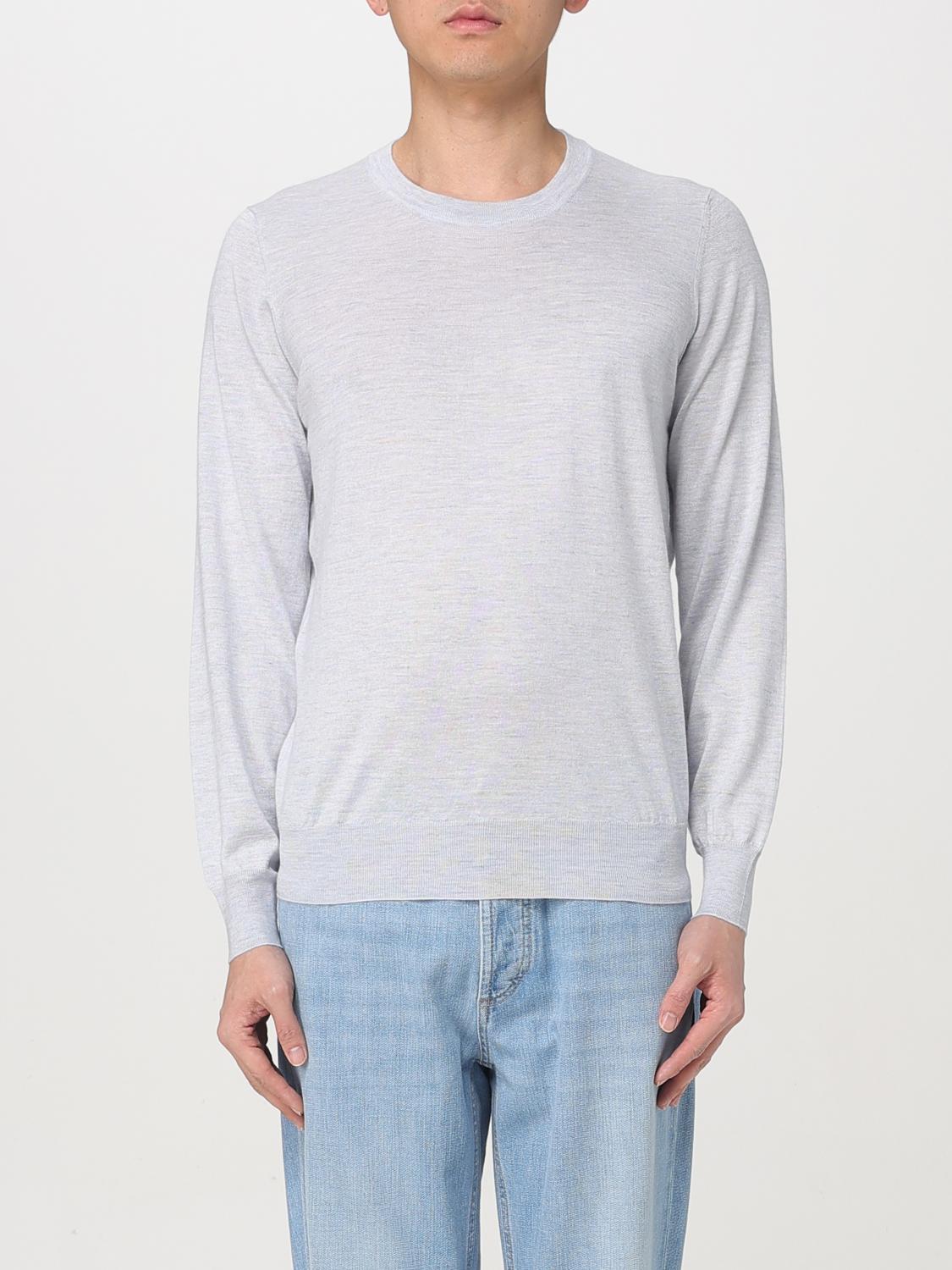 Brunello Cucinelli Sweater  Men Color Gnawed Blue In Gnawed Blue