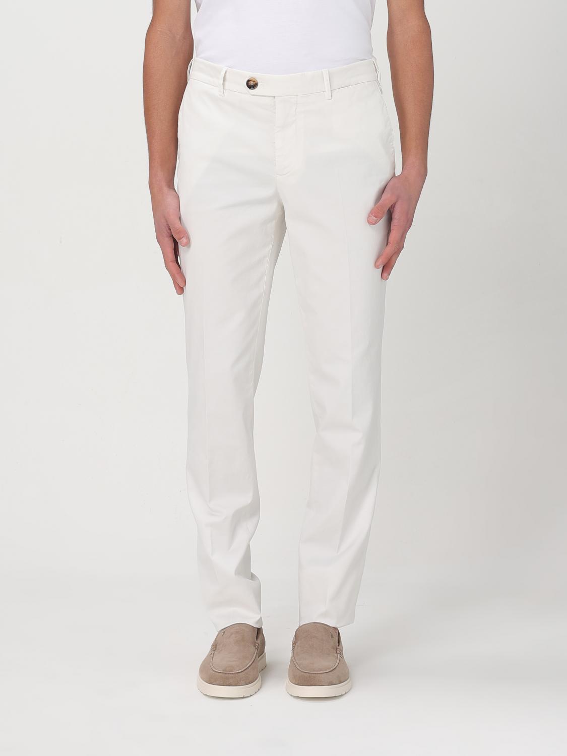 Brunello Cucinelli Straight-leg Corduroy Tailored Pants In White