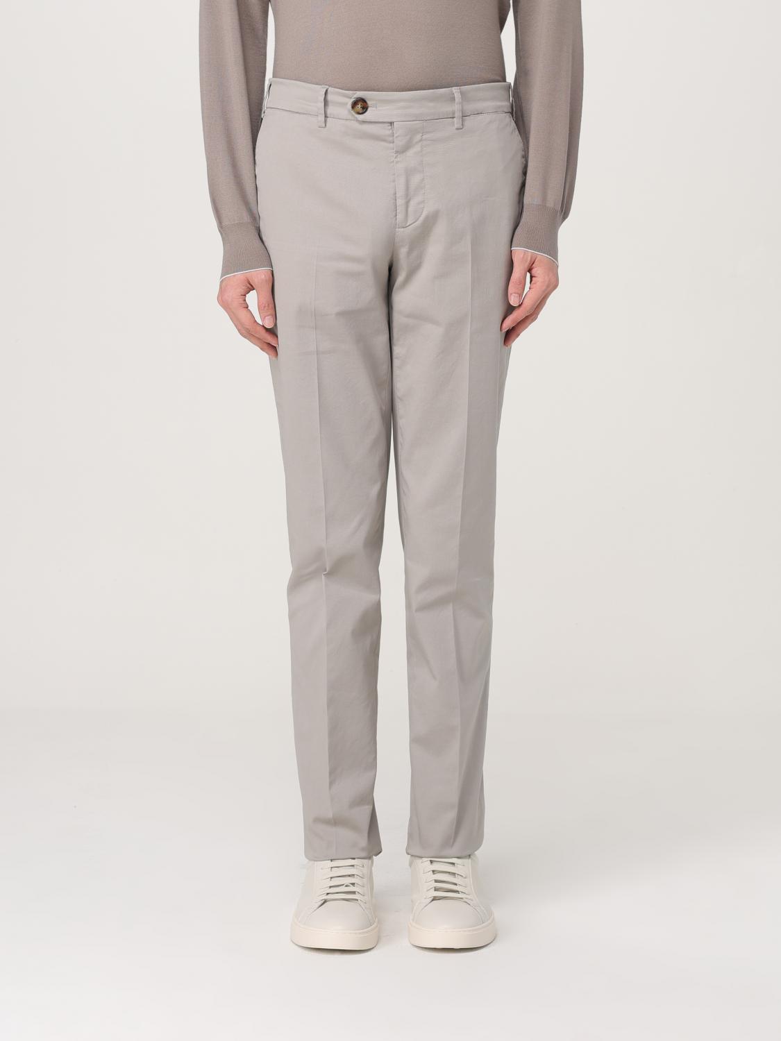 Brunello Cucinelli Pants Men Color Kaki In Kaki