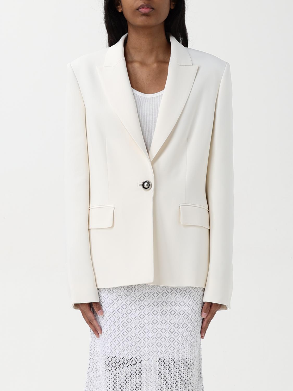 Pinko Woman Blazer White Size 6 Viscose, Polyamide, Elastane In White