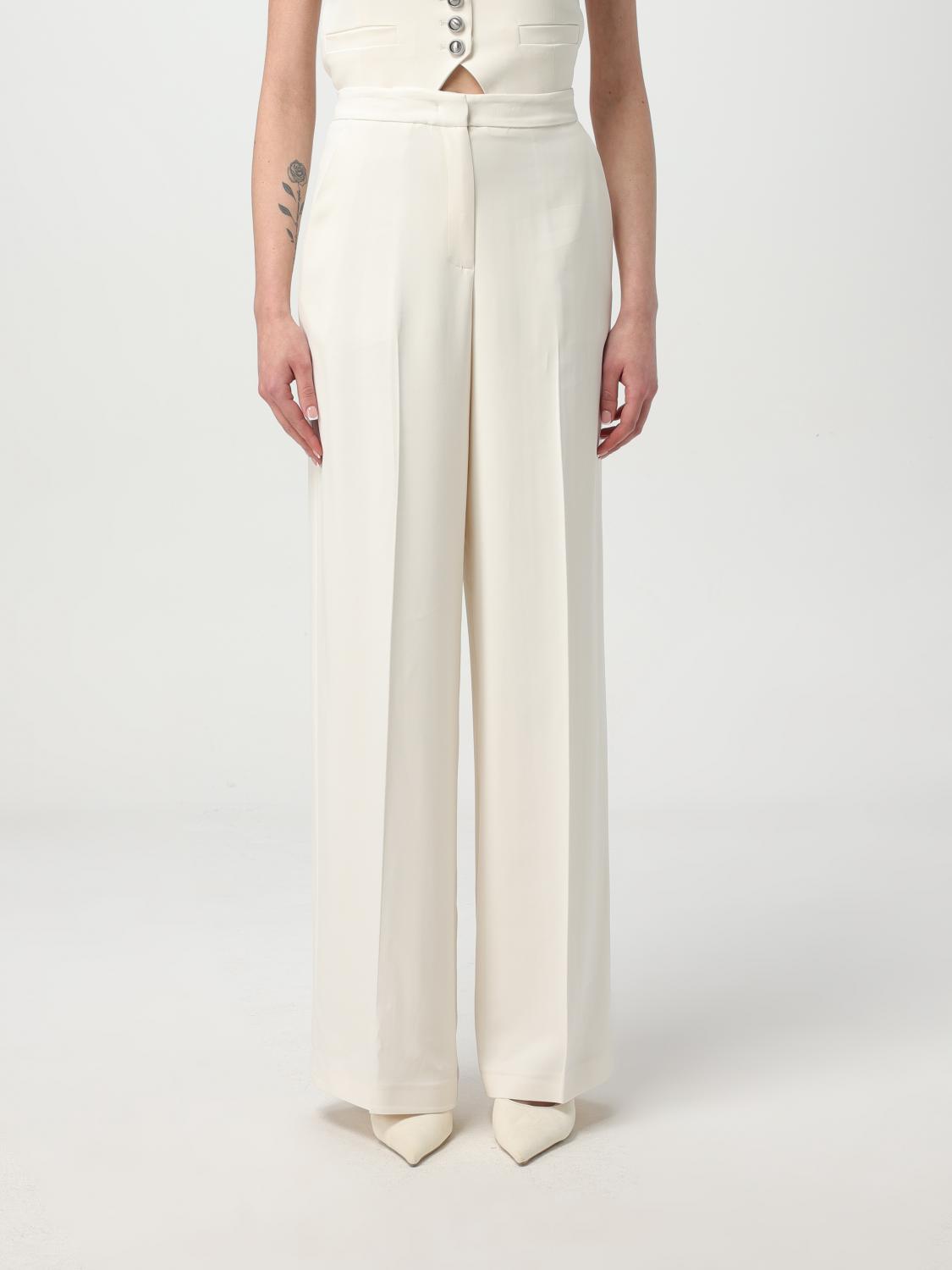 Pinko Pants Woman Color White In White