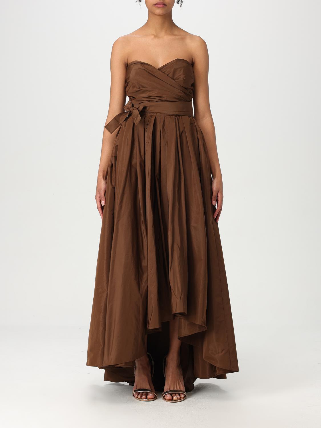 Shop Pinko Dress Woman Color Dark