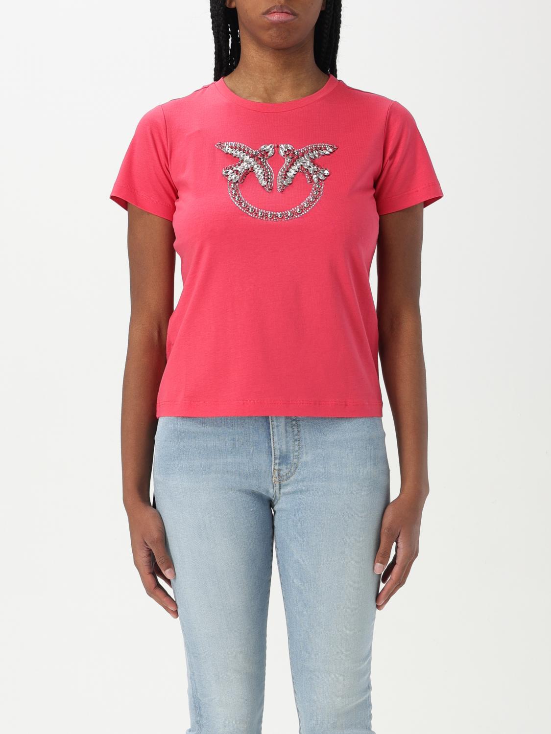 Pinko T-shirt Woman Color Red In Red