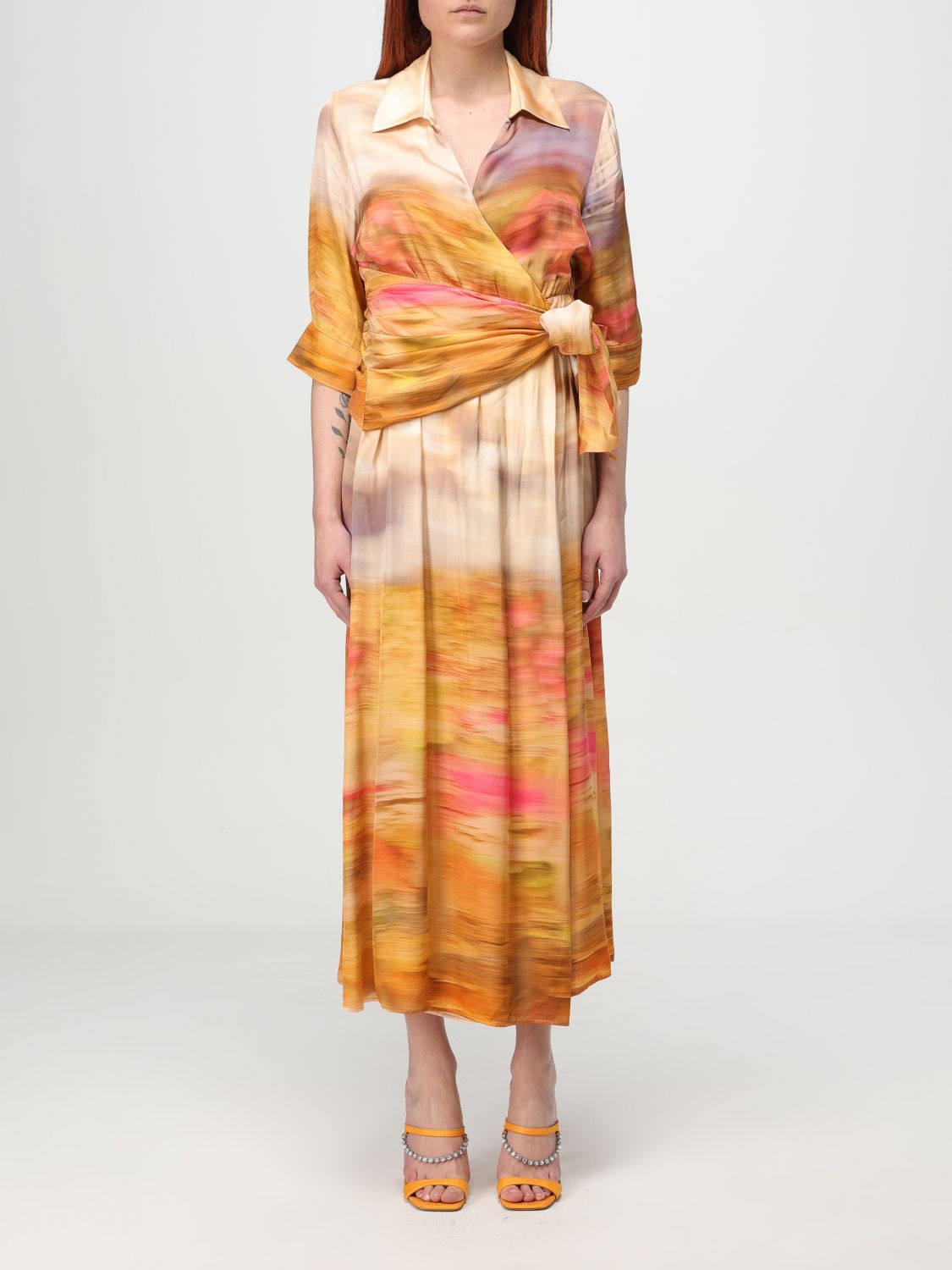 PINKO DRESS PINKO WOMAN COLOR BEIGE 425465022