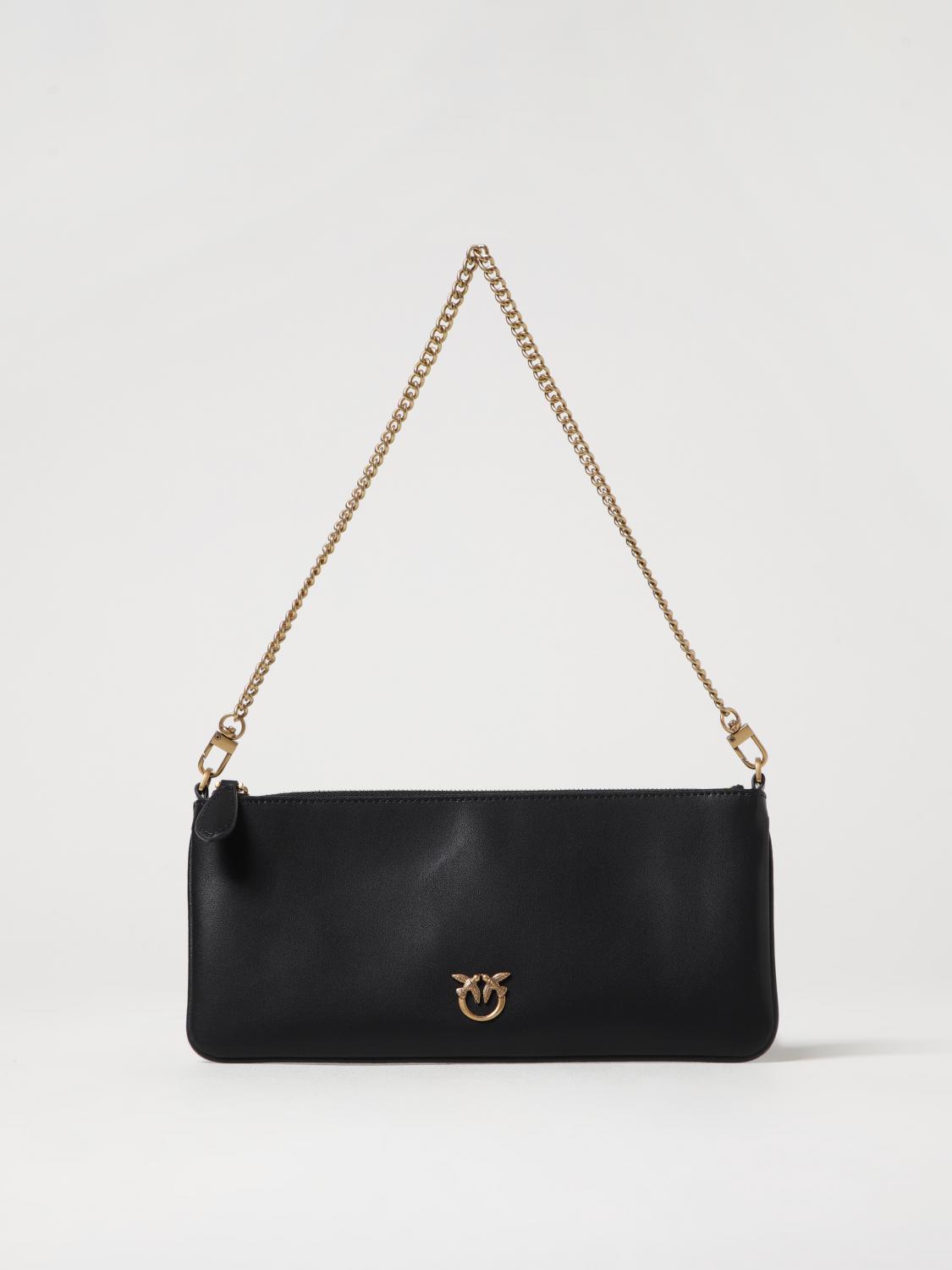 Pinko Borsa A Spalla Horizontal Flat In Black