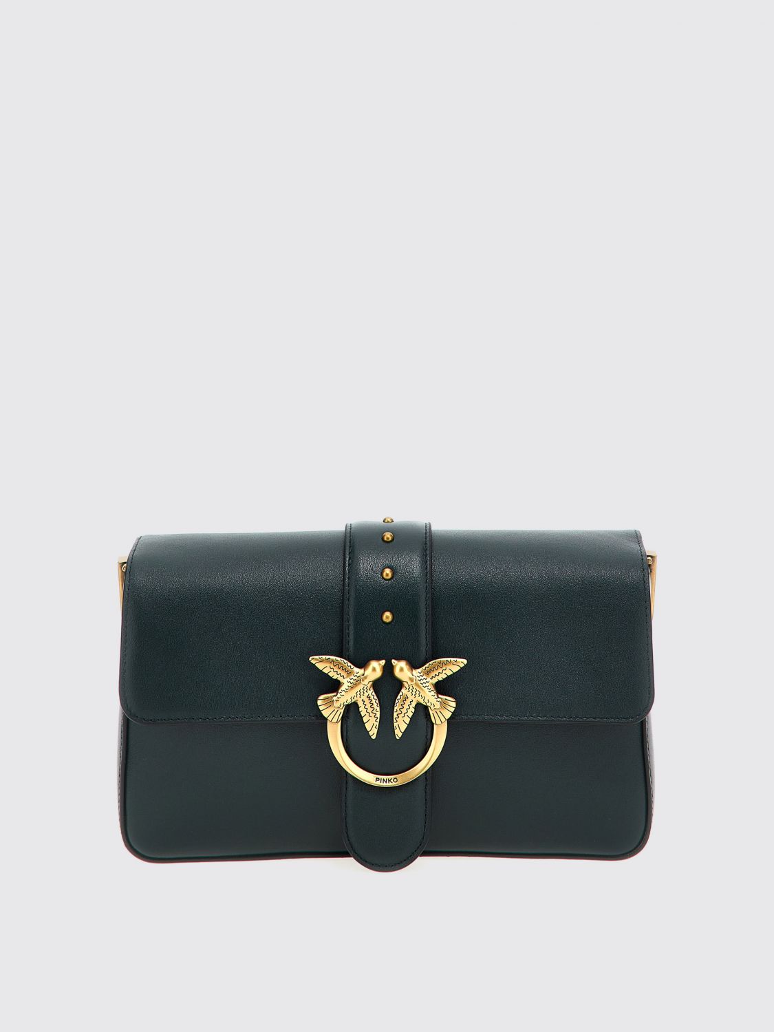 Shop Pinko Crossbody Bags Woman Color Green