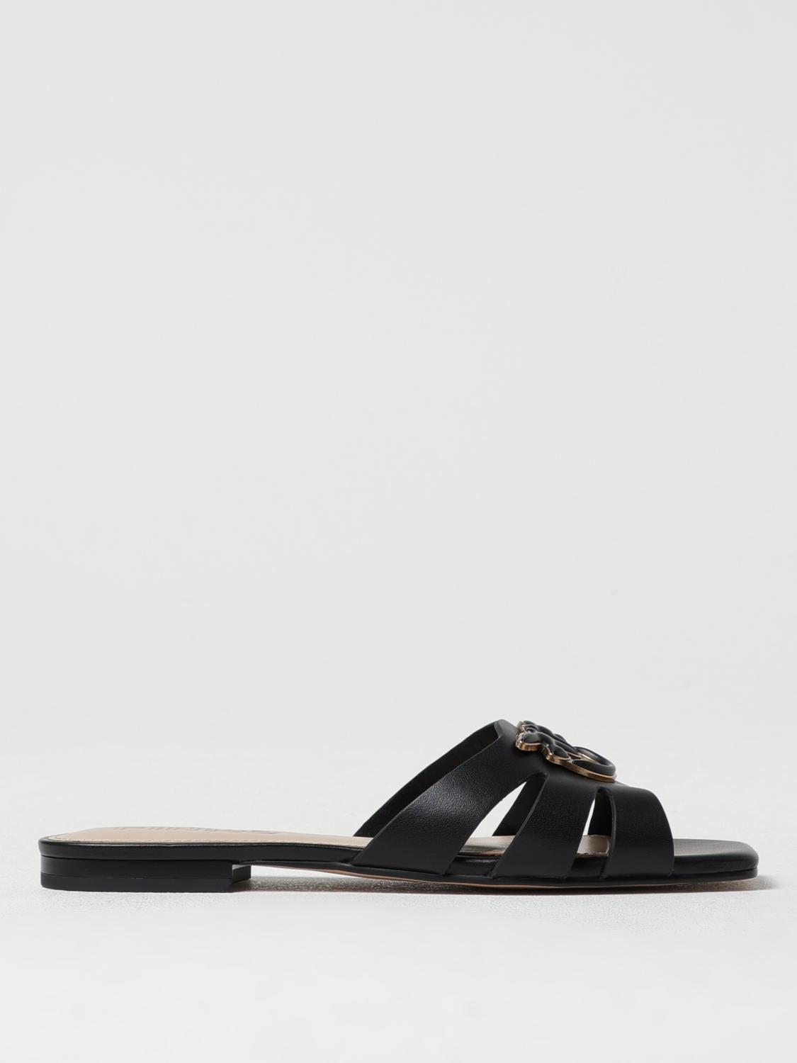 Pinko Flat Shoes Blacks And Greys In Black