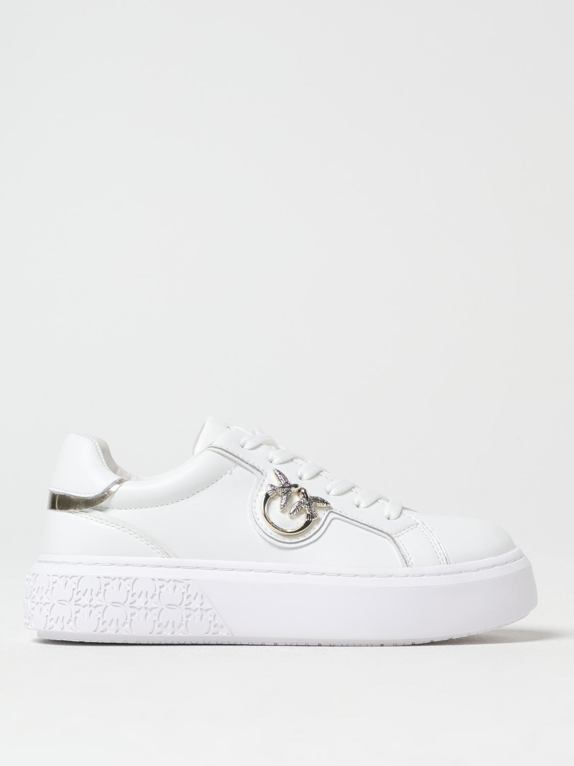 Pinko Yoko 01 Panelled Sneaker With Padded Ankle In White