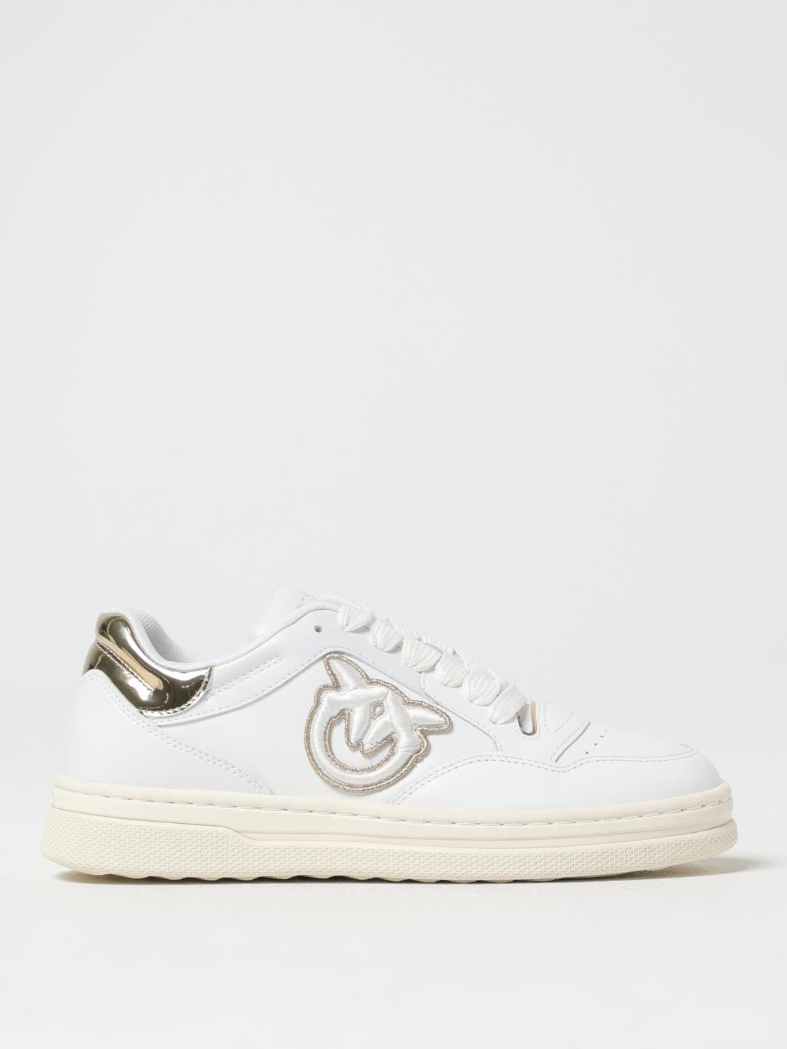 Pinko Ariel 15 Leather Low-top Sneakers In White