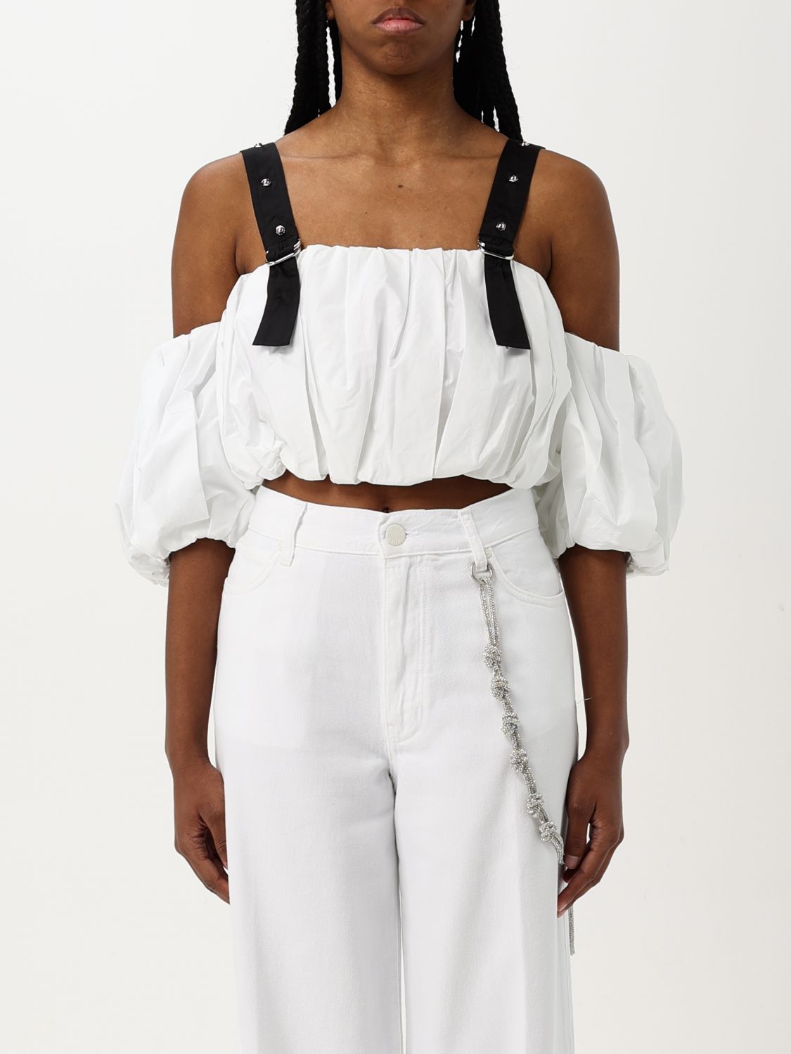 Shop Pinko Top Woman Color White