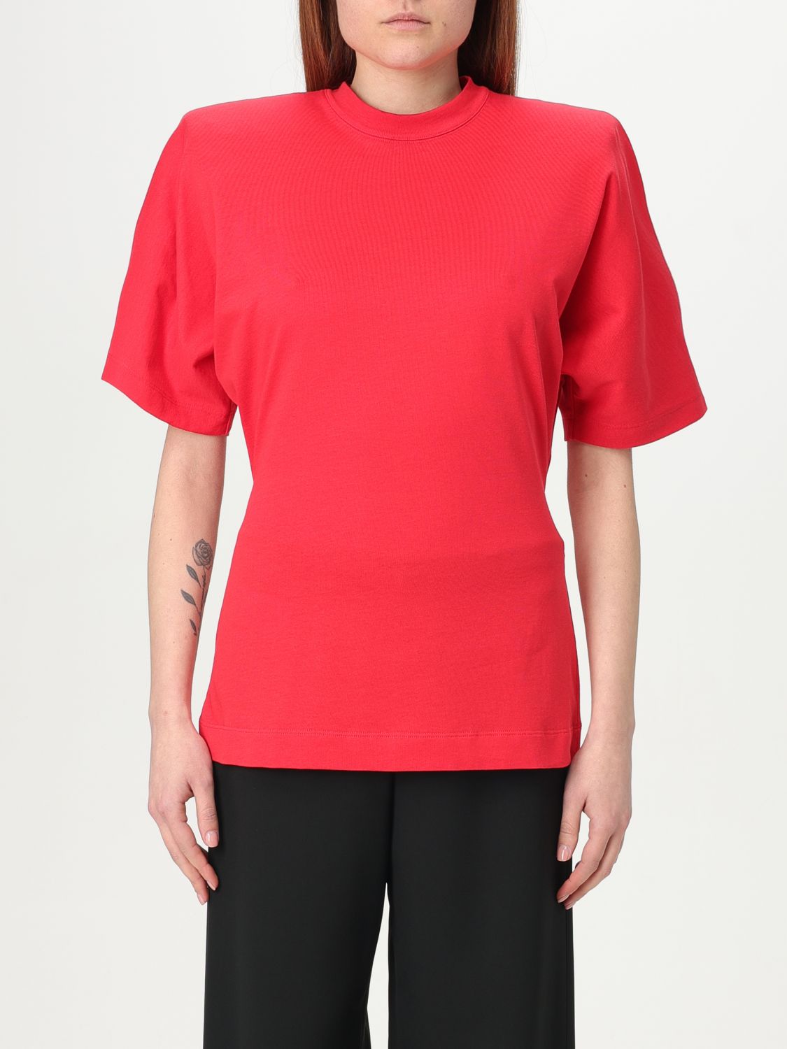Shop Pinko T-shirt Woman Color Red
