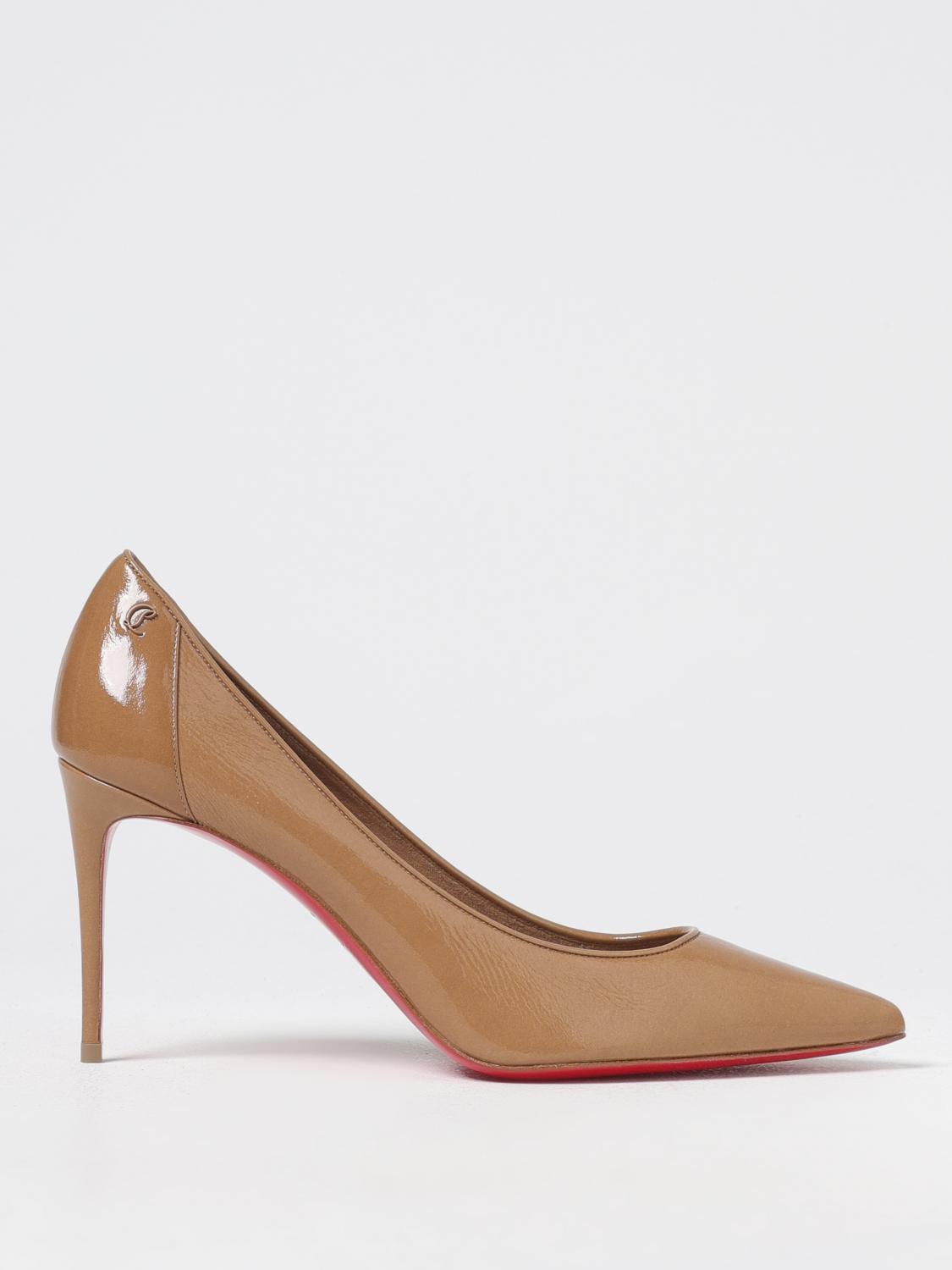 Christian Louboutin Sporty Kate 85 Leather Pump In Beige