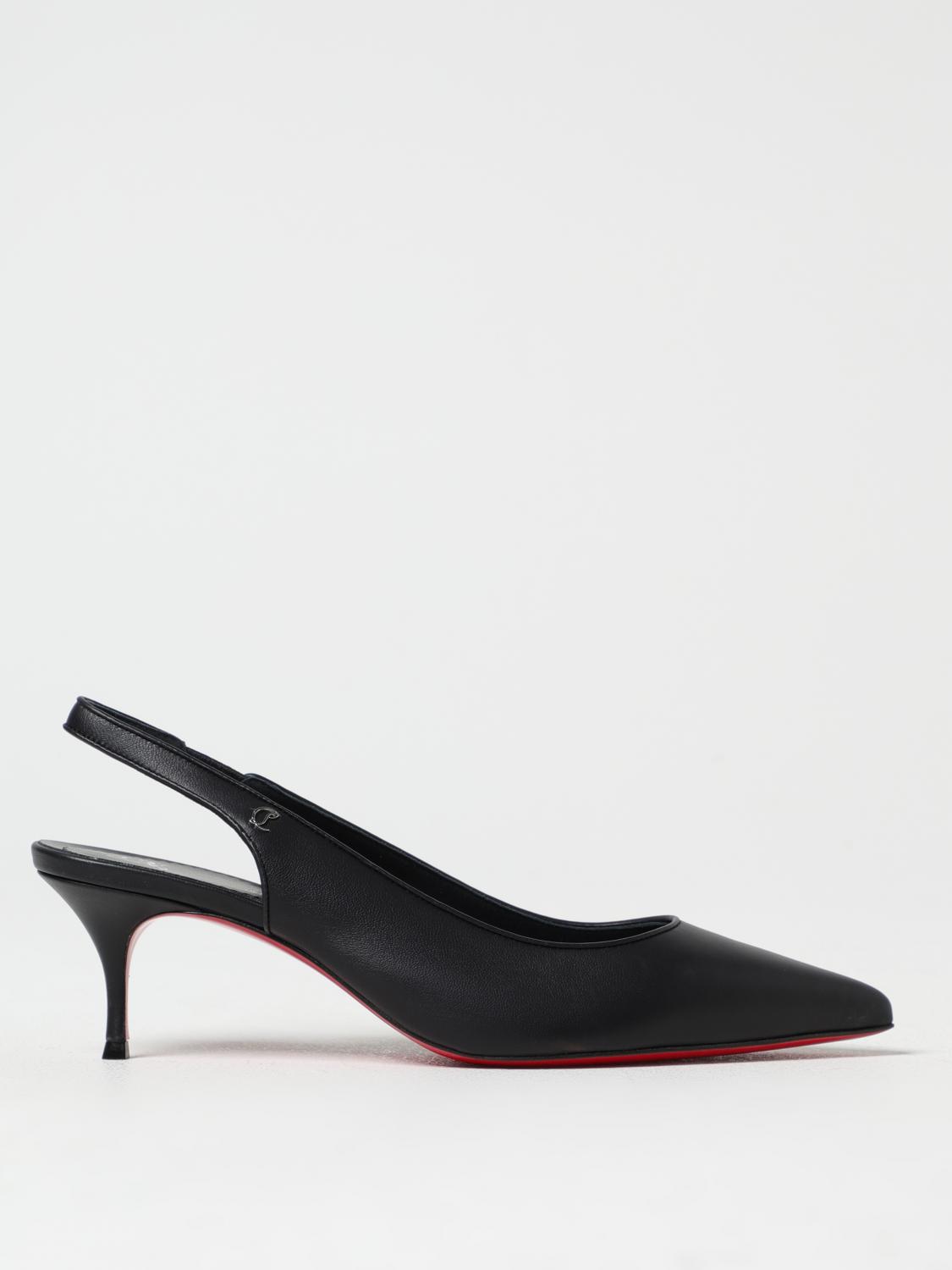 Christian Louboutin Sporty Kate Leather Slingback Pumps 55 In Black