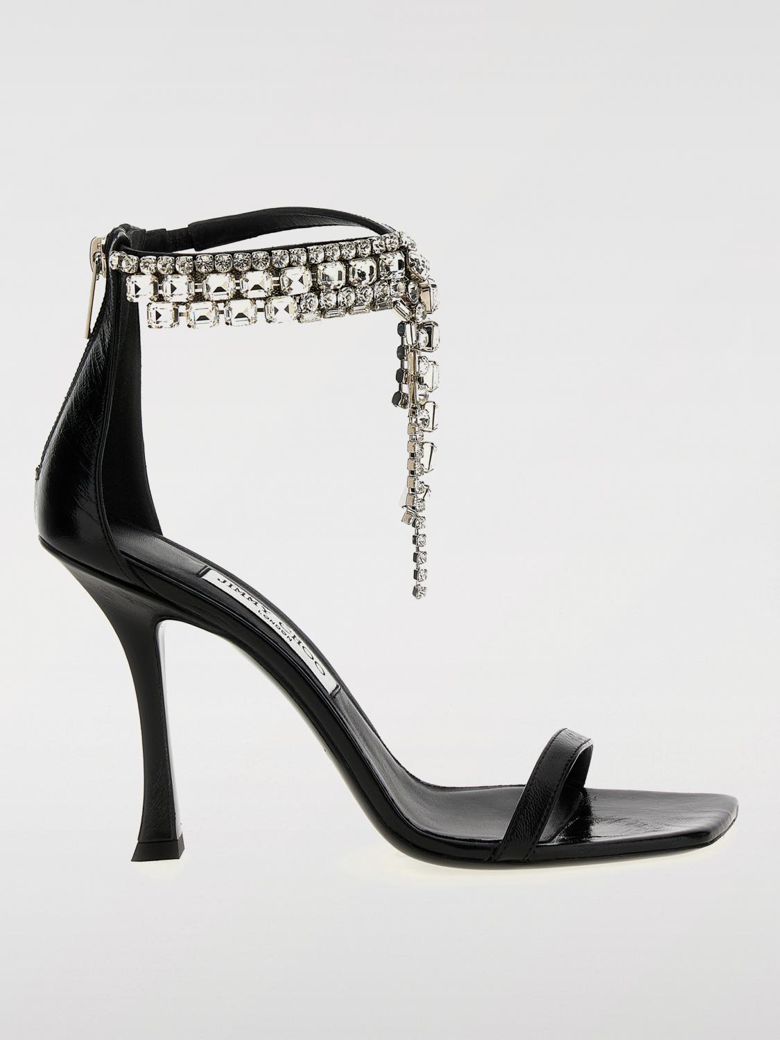 Jimmy Choo Heeled Sandals Woman Color Black In Black