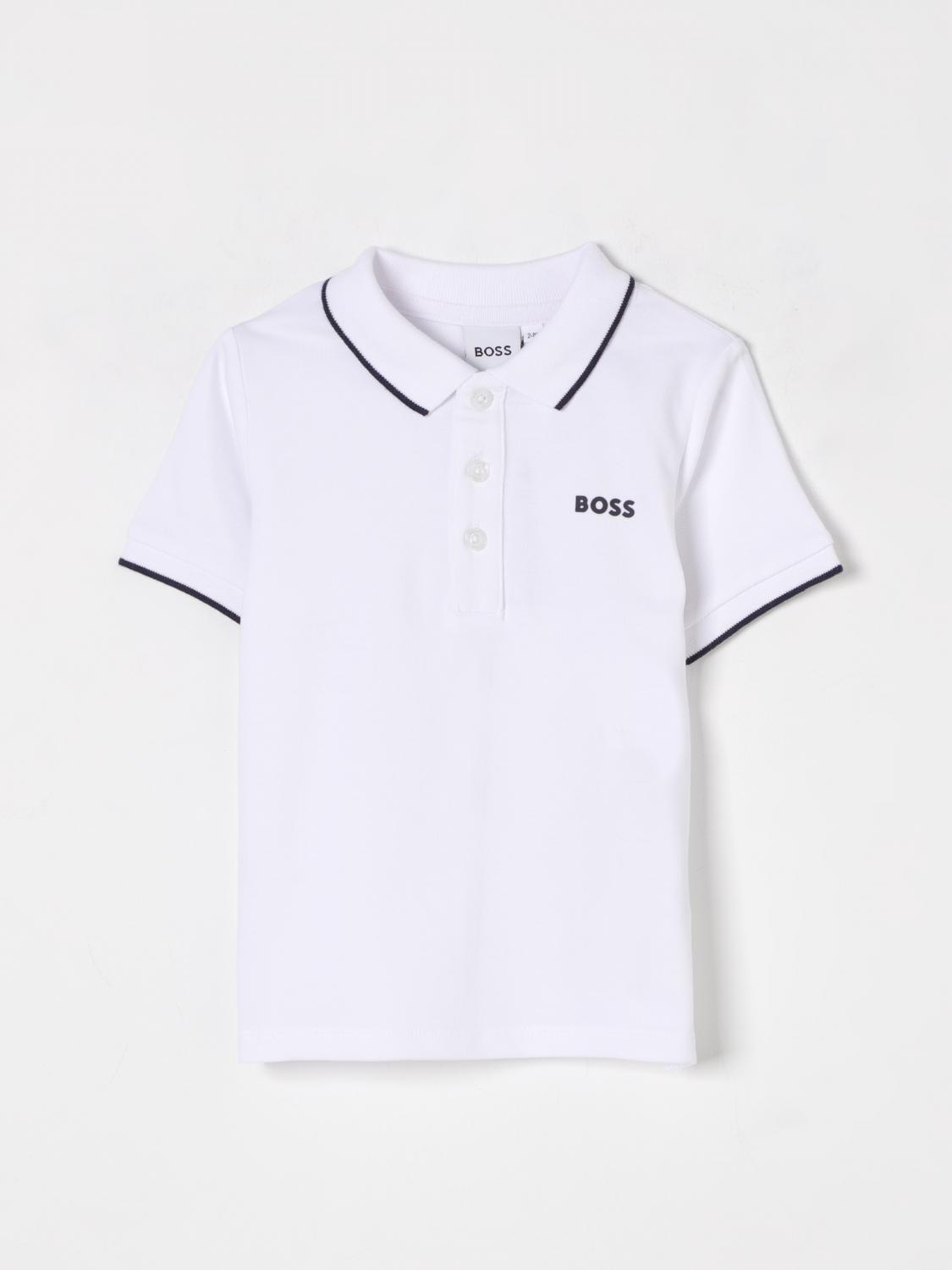 Hugo Boss Polo Shirt Boss Kids Color White In White