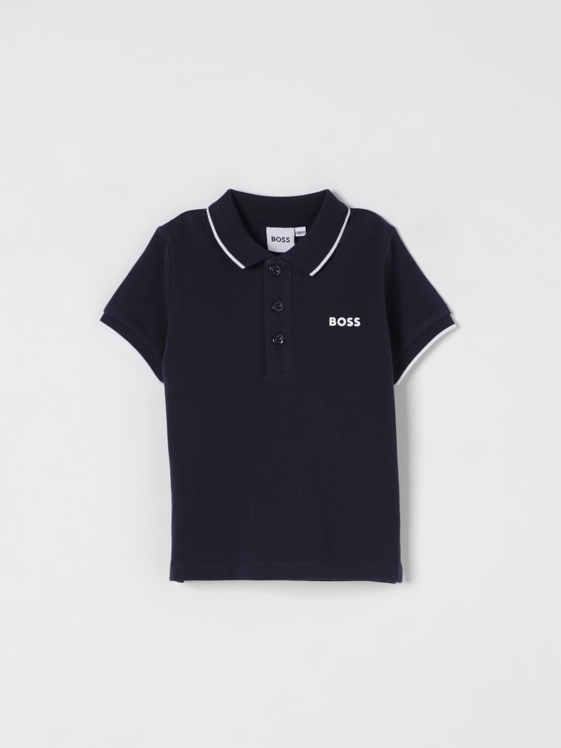 Hugo Boss T-shirt Boss Kids Color Navy In Navy