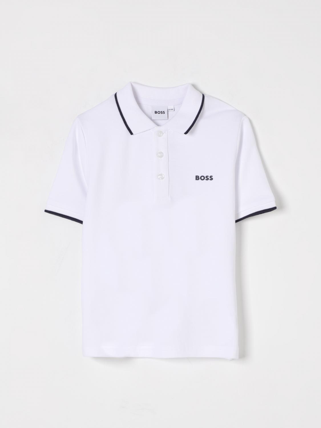 Hugo Boss Polo Shirt Boss Kids Color White In White