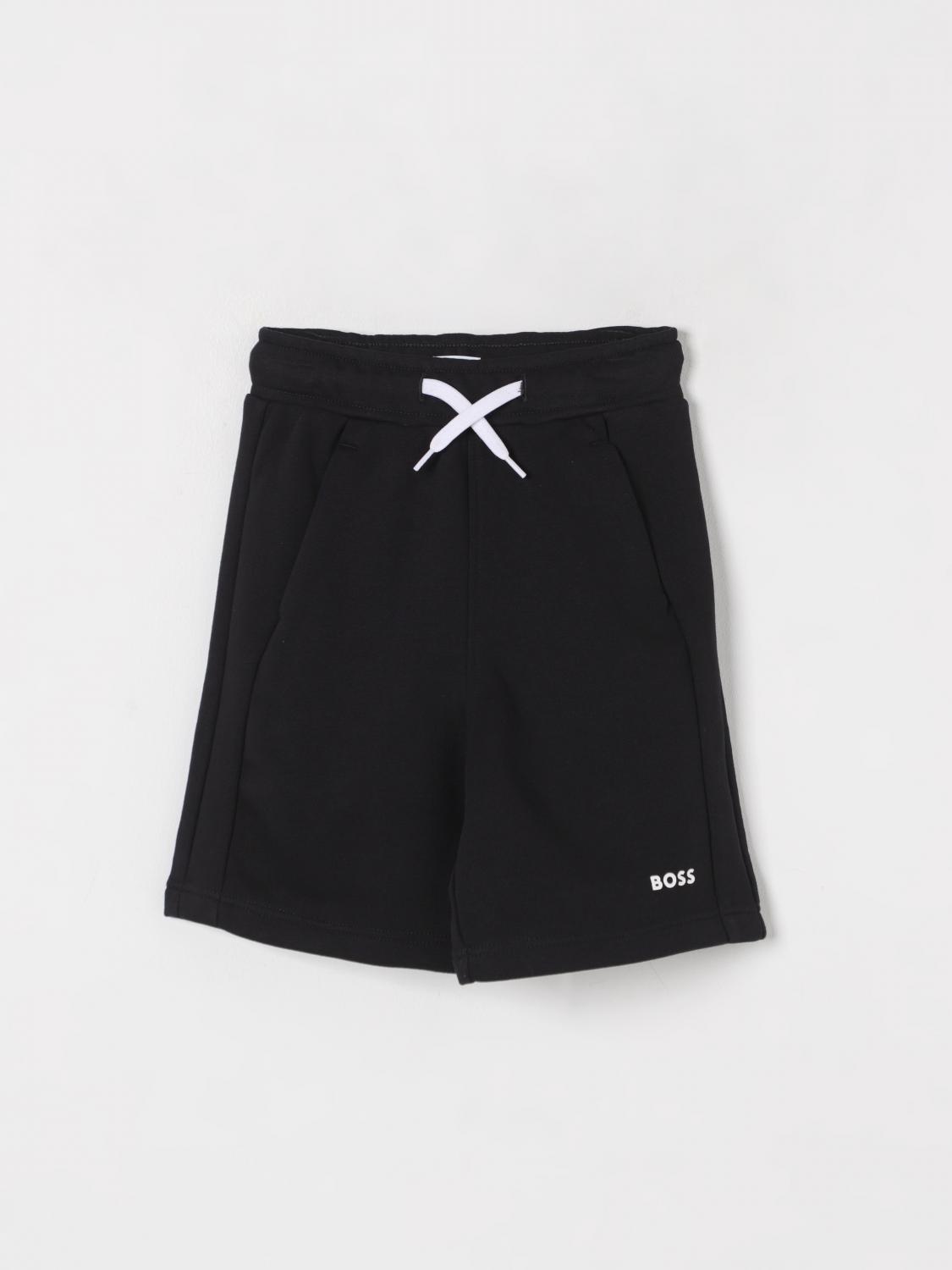Hugo Boss Shorts Boss Kids Color Black In Black