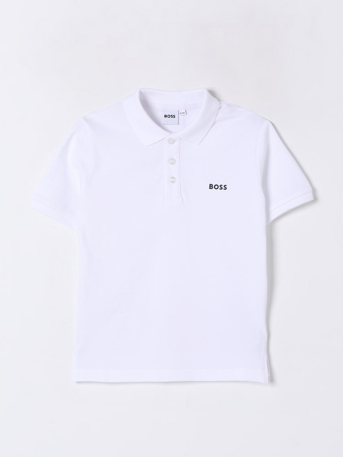 Hugo Boss Polo Shirt Boss Kids Color White In White