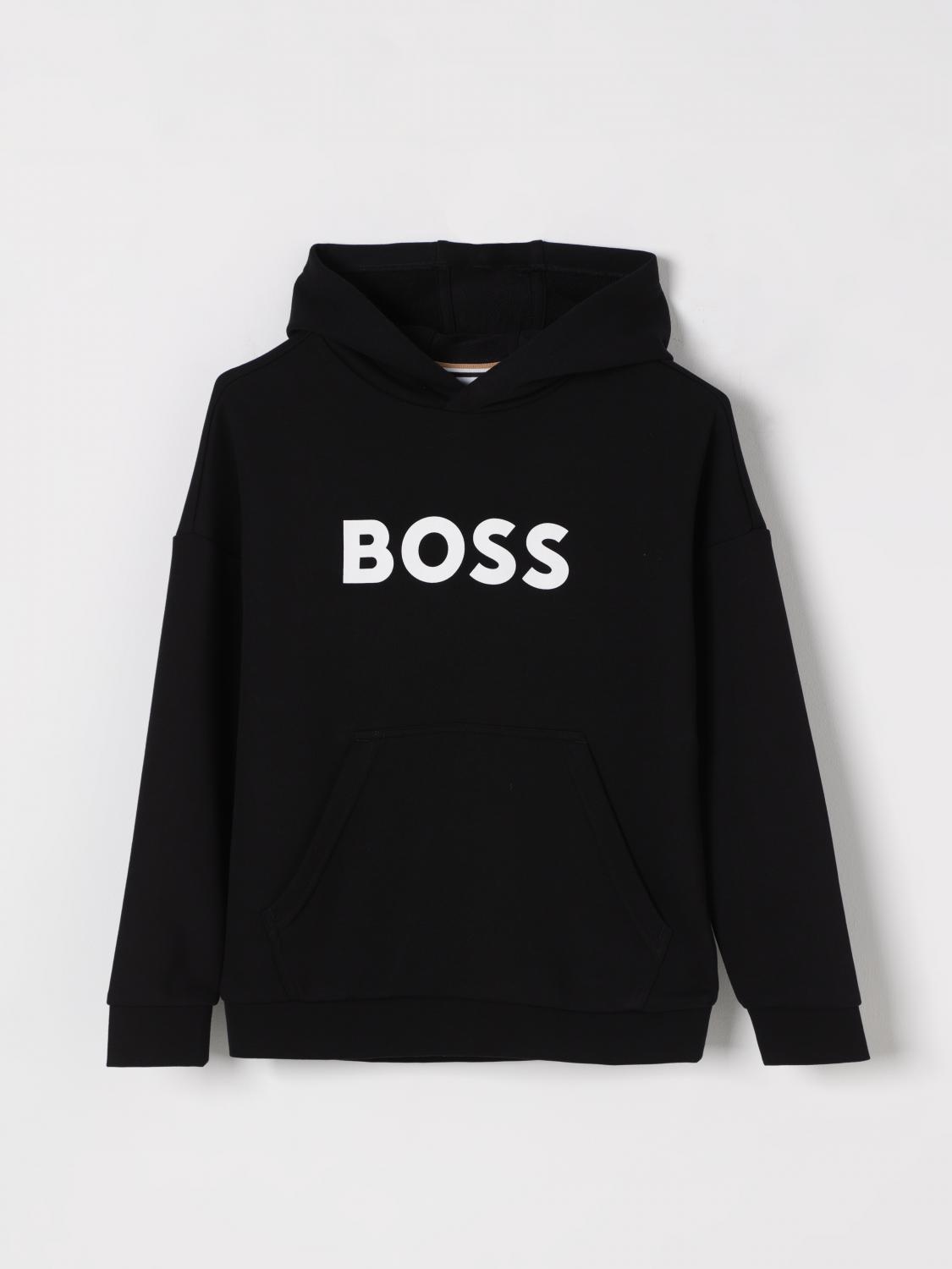 Hugo Boss Sweater Boss Kids Color Black In Black