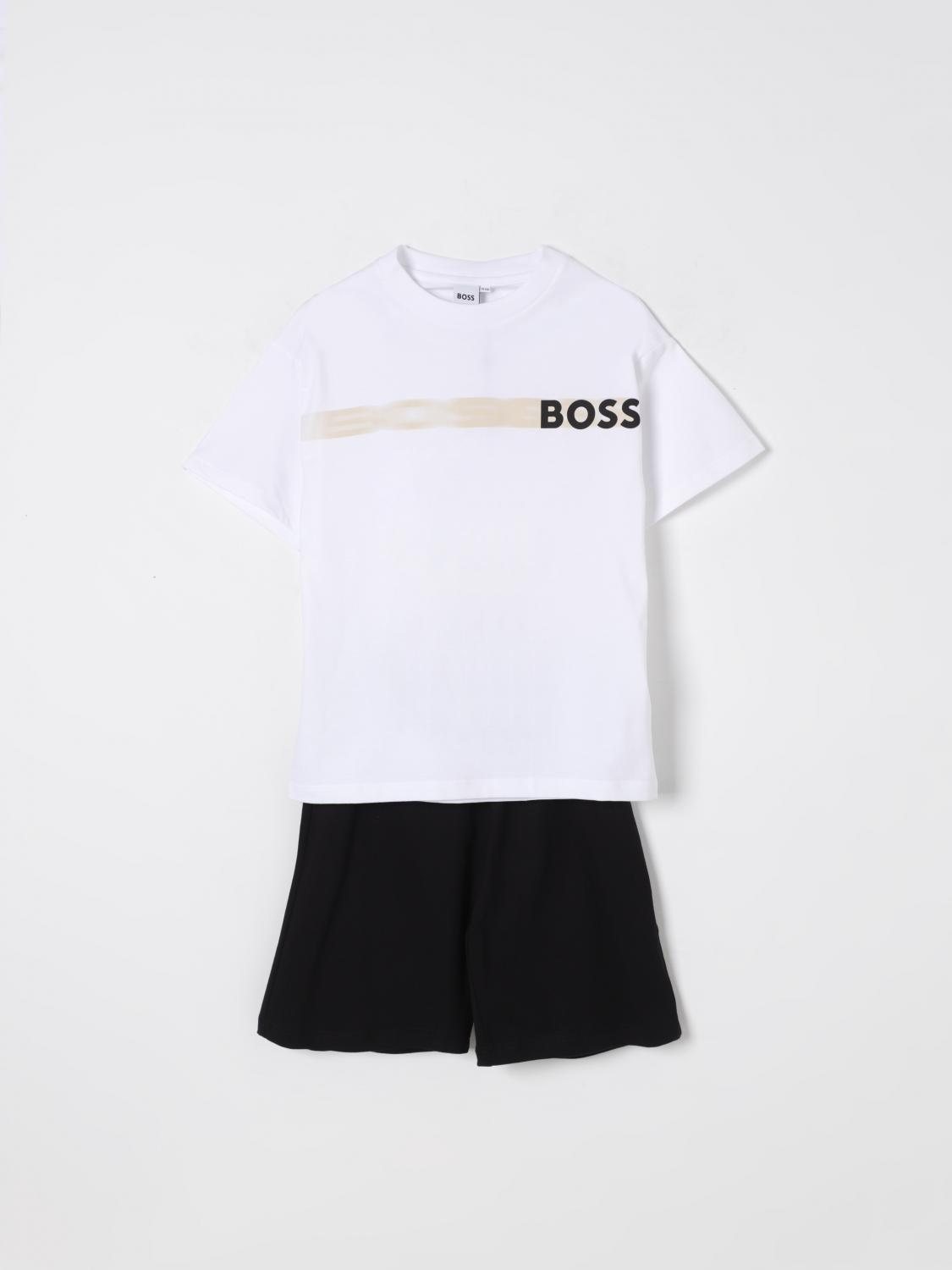 Hugo Boss Clothing Set Boss Kids Color White In White