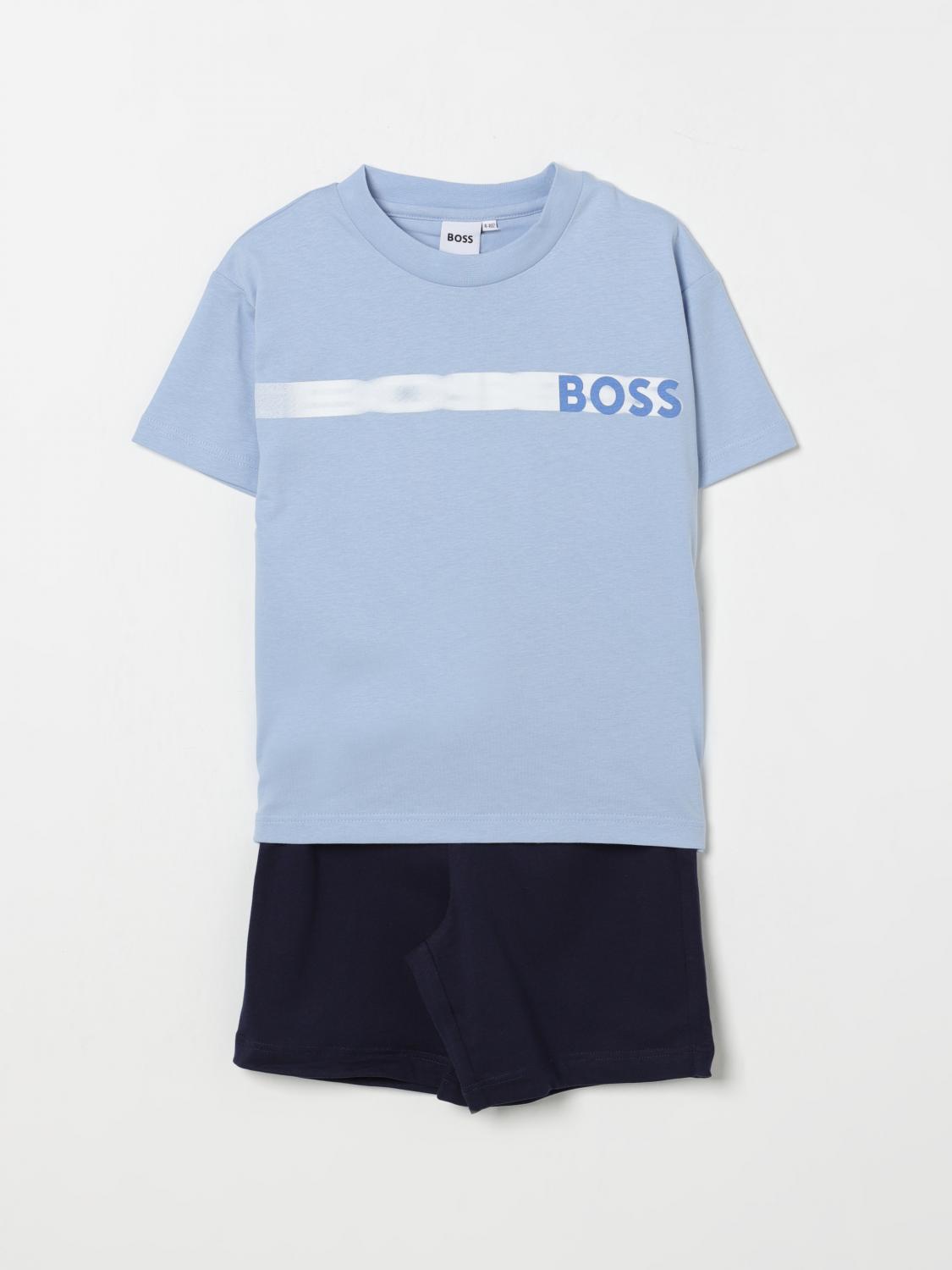 Hugo Boss Clothing Set Boss Kids Color Blue In Blue