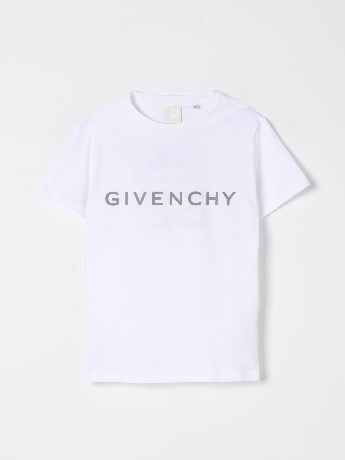 Givenchy Kids Logo Print T-shirt In White