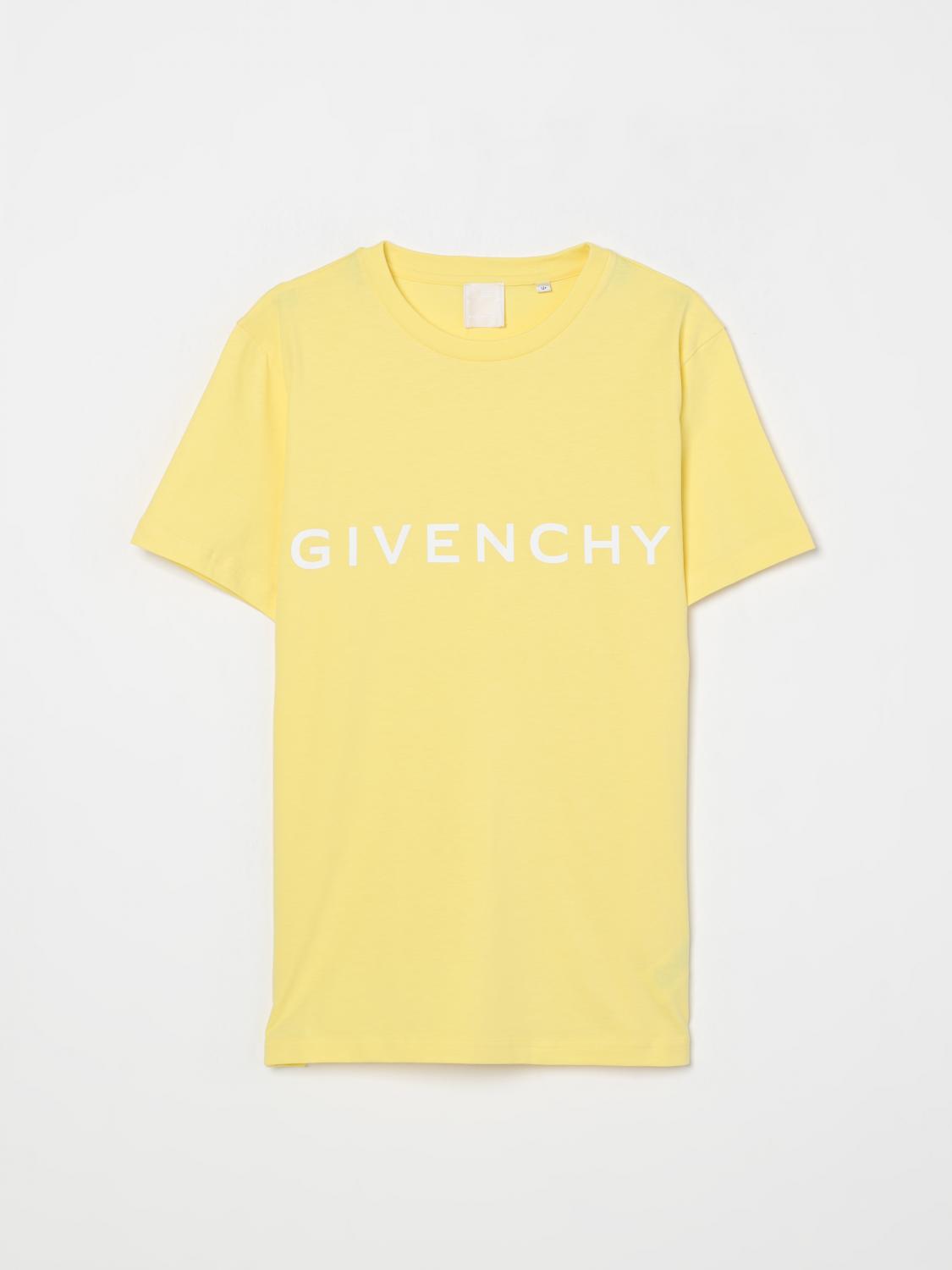 Shop Givenchy T-shirt Kids Color Yellow